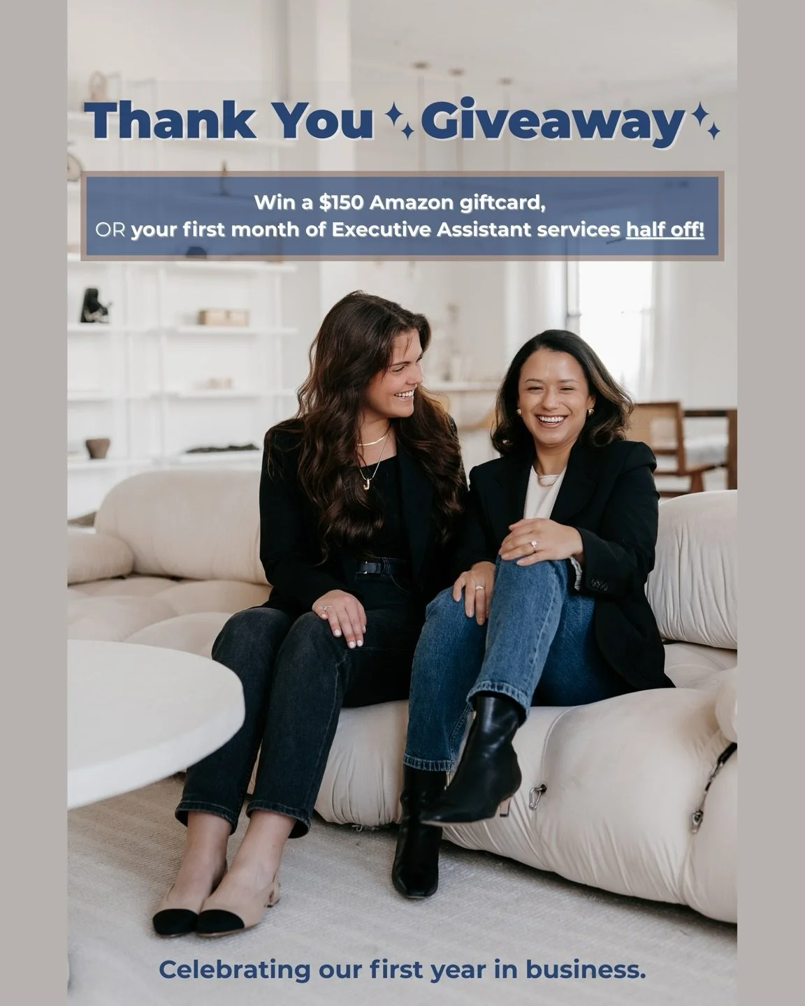 2025 has been full of growth, learning and the most supportive community we could ask for. Thank you for being part of our first year of Savvy.

🎉To celebrate, we are giving away two $150 Amazon giftcards, or your first month of Executive Assistant 