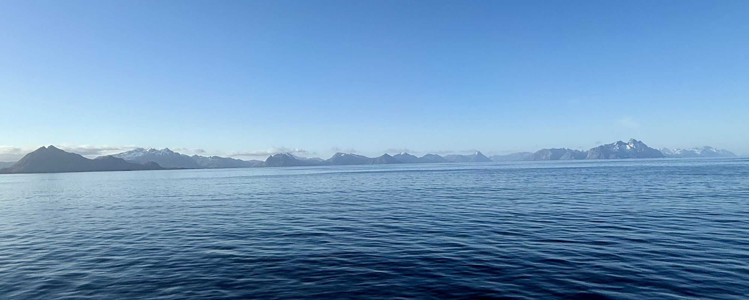 Approaching the Lofoten Islands