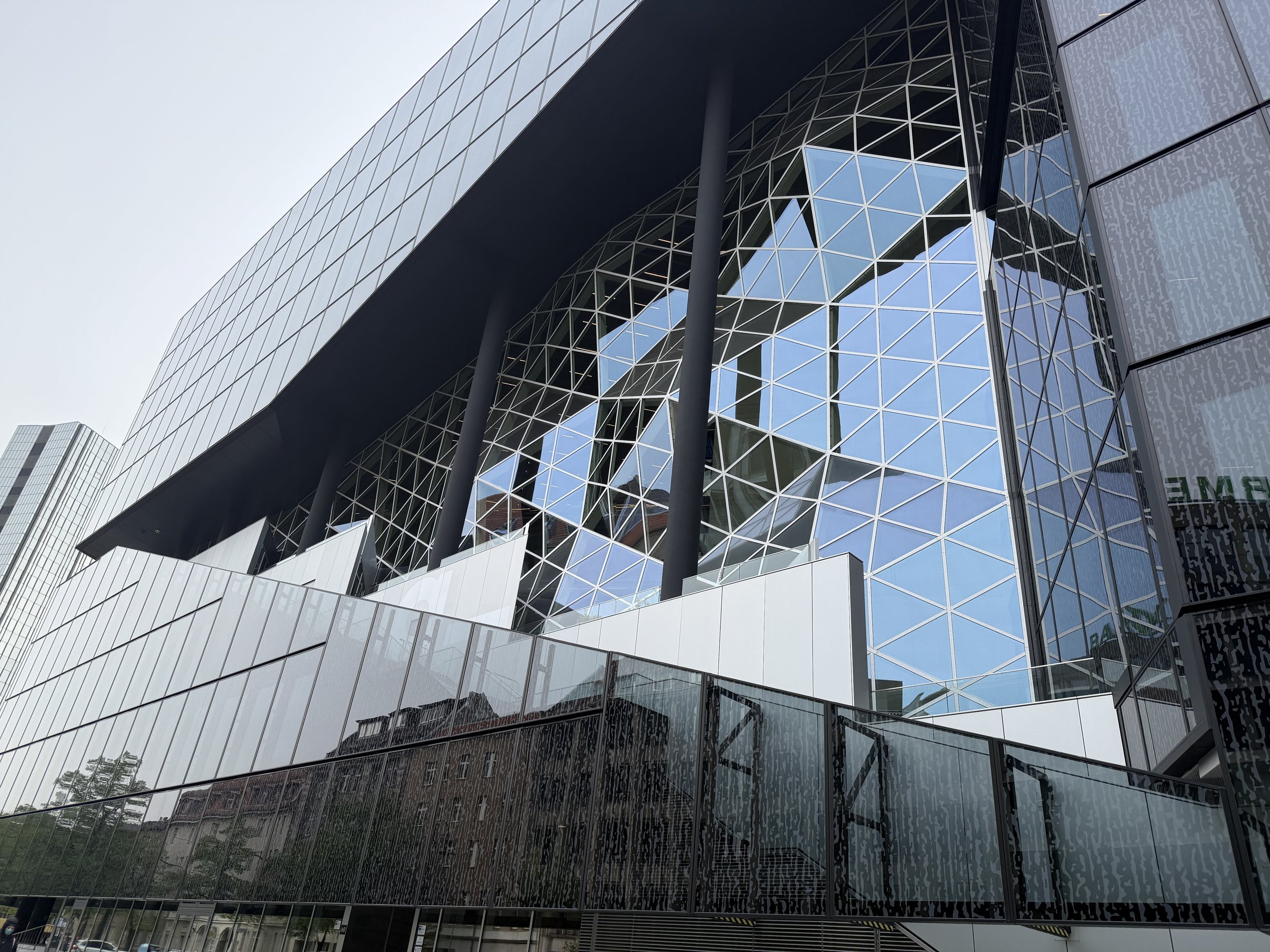 Contemporary media outlet building - super cool!