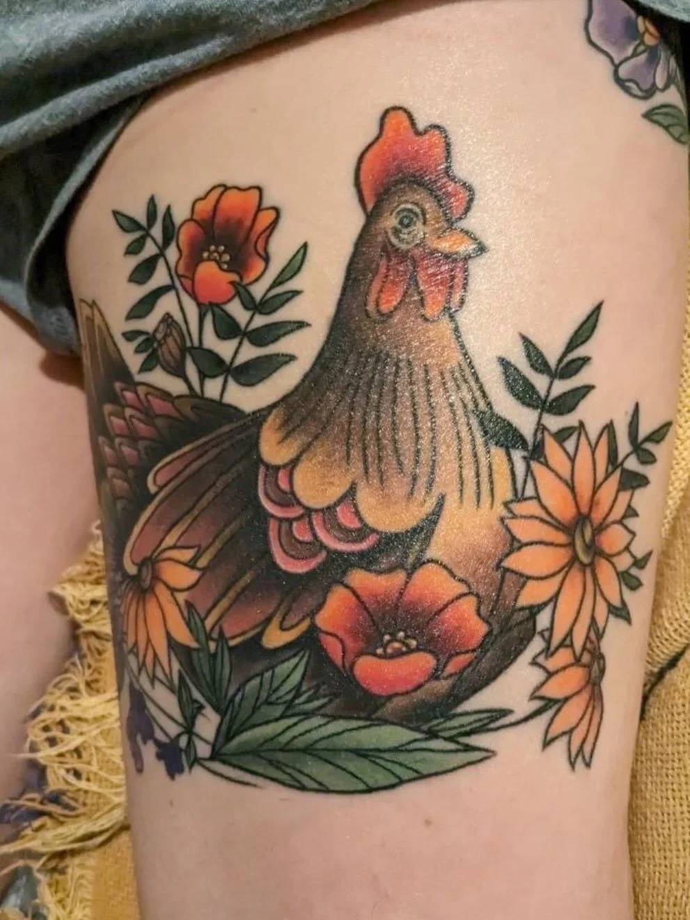 The beautiful @tangledlou . Or chicken lady as we call her.