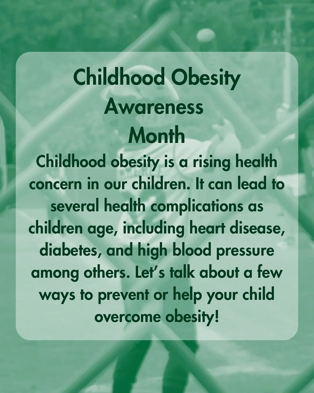 It&rsquo;s Childhood Obesity Awareness Month! We hope you have had a fun and active weekend! Check out the @wearestrong4life website through the link in our bio for more tips to support your family&rsquo;s efforts to lead healthy lives!

#strong4life