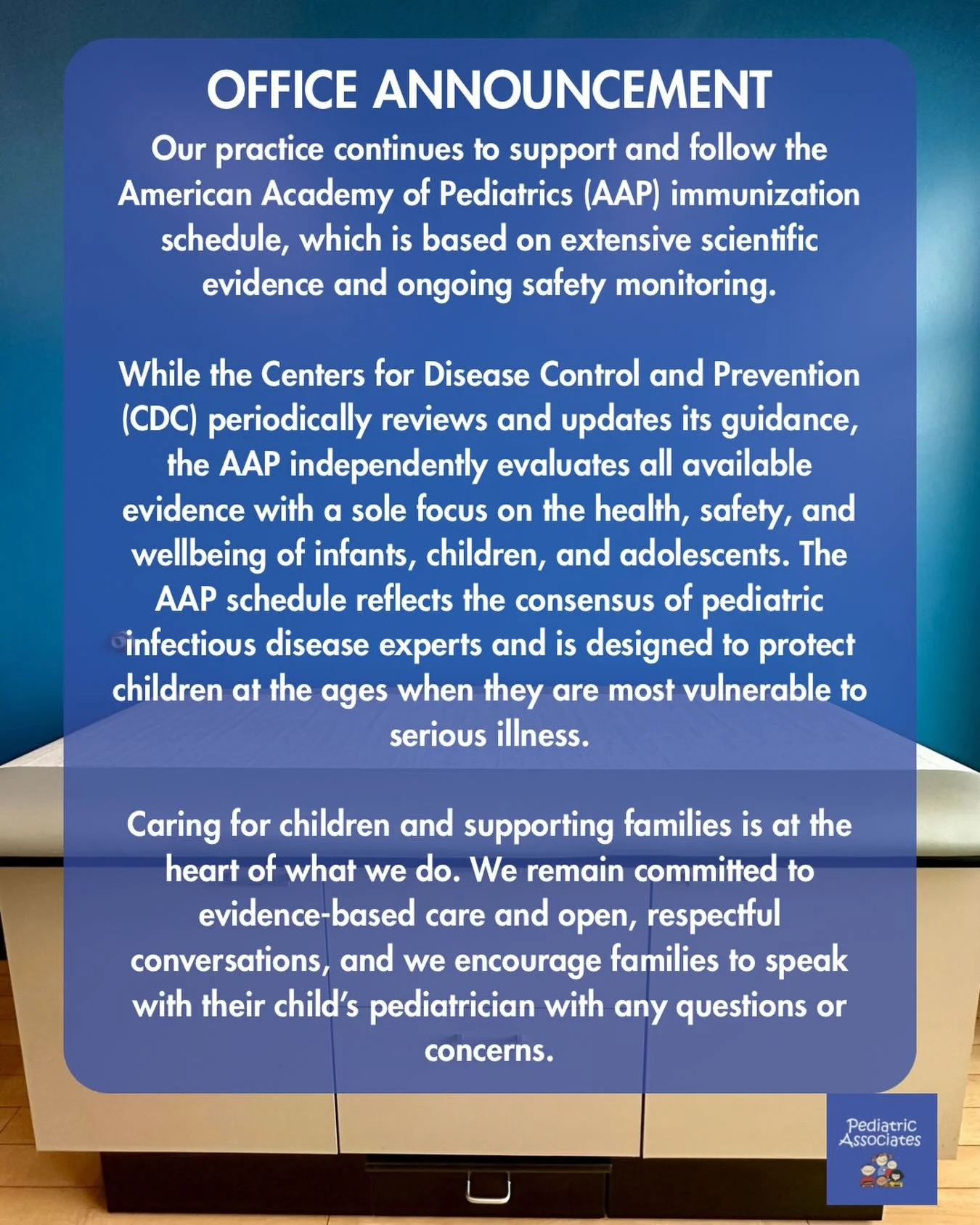 We are honored to walk alongside you as your family grows, and we are always here to offer guidance and clarity when you have questions or concerns regarding your child&rsquo;s health. Thank you for choosing and trusting us.

#pediatrics #vaccines #n