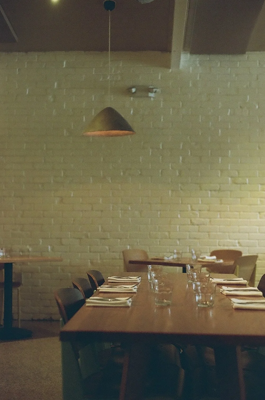 Table Setting; Luna Pasta e Dolci; 35mm Film; 2025