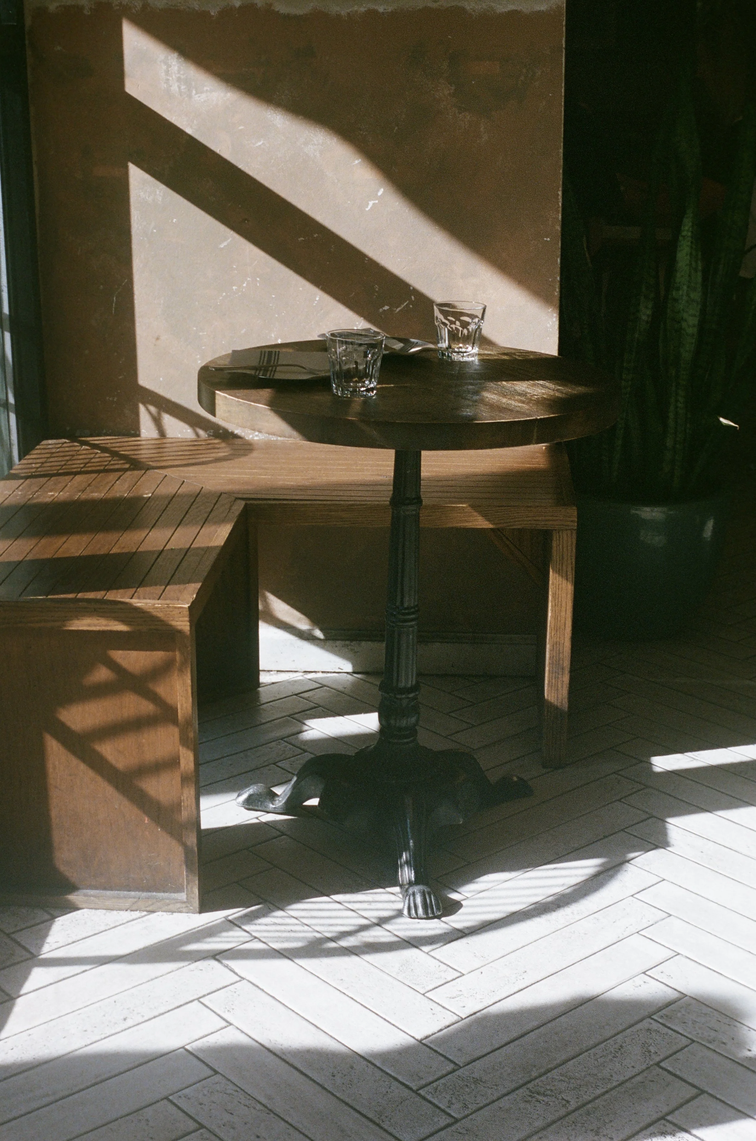 Cafe Seating; New York City; 35mm Film; 2024