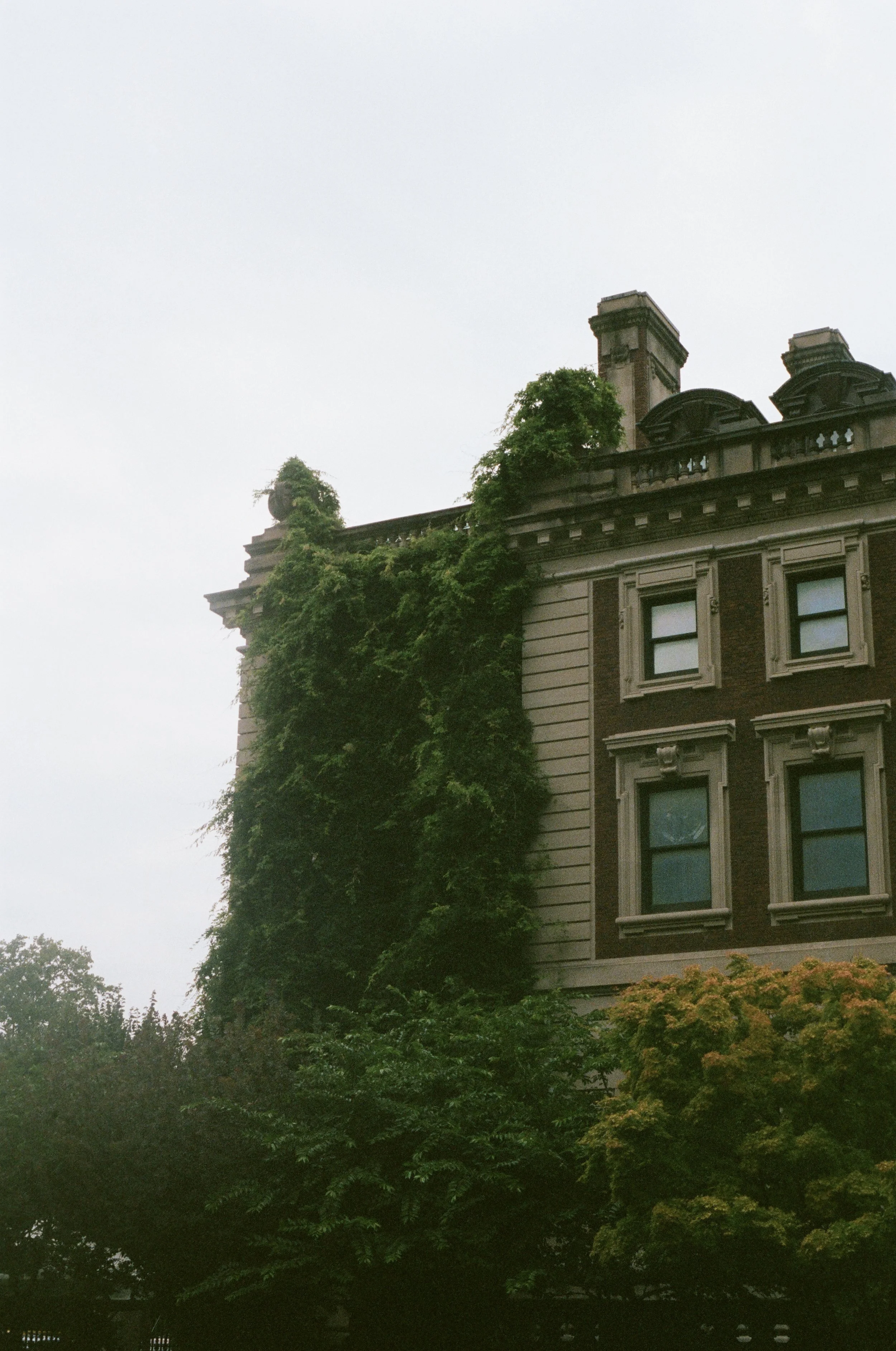 Hiding from Rain; New York City; 35mm Film; 2024