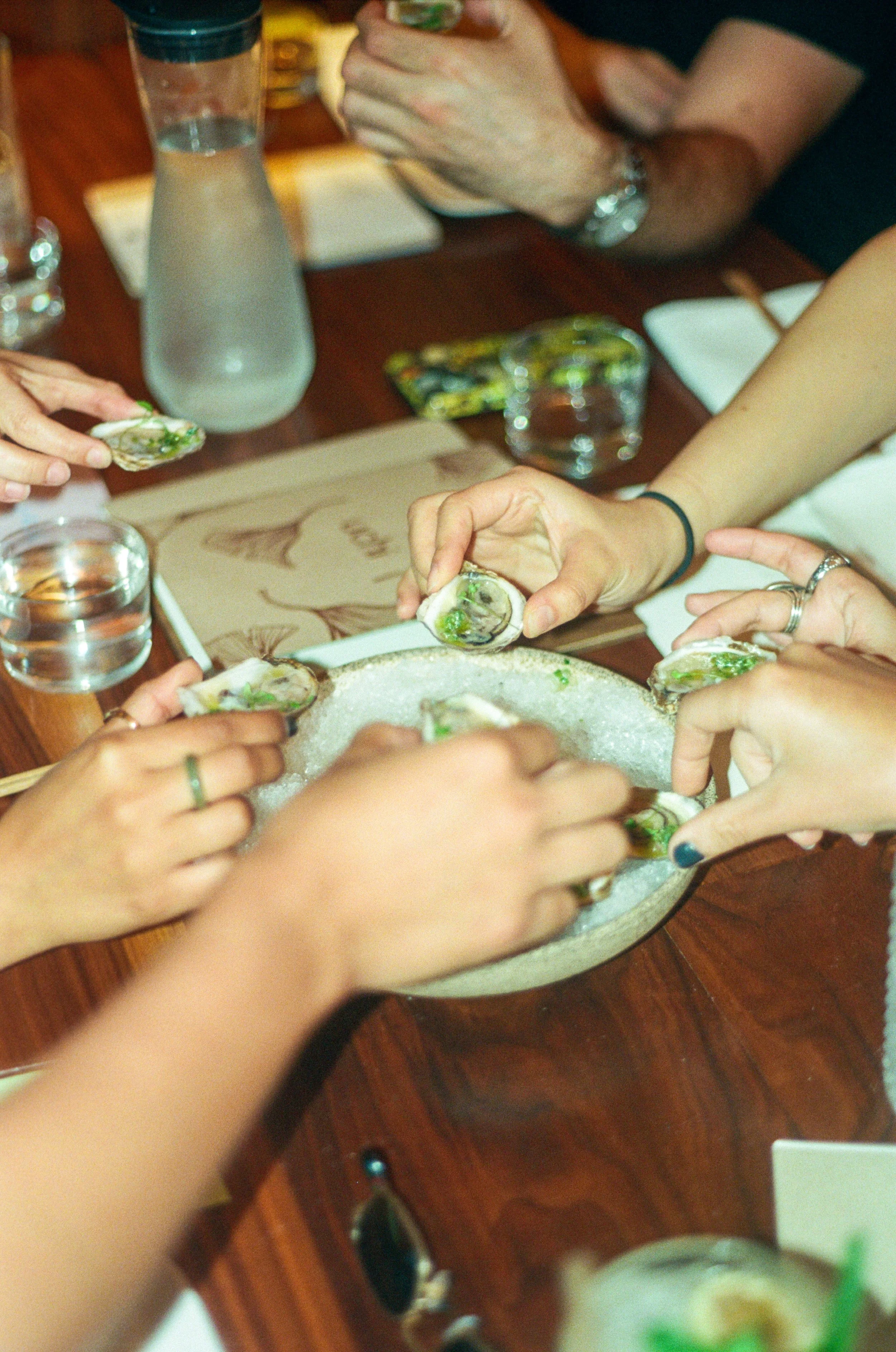Oysters Cheers; Uchi; 35mm Film; 2025