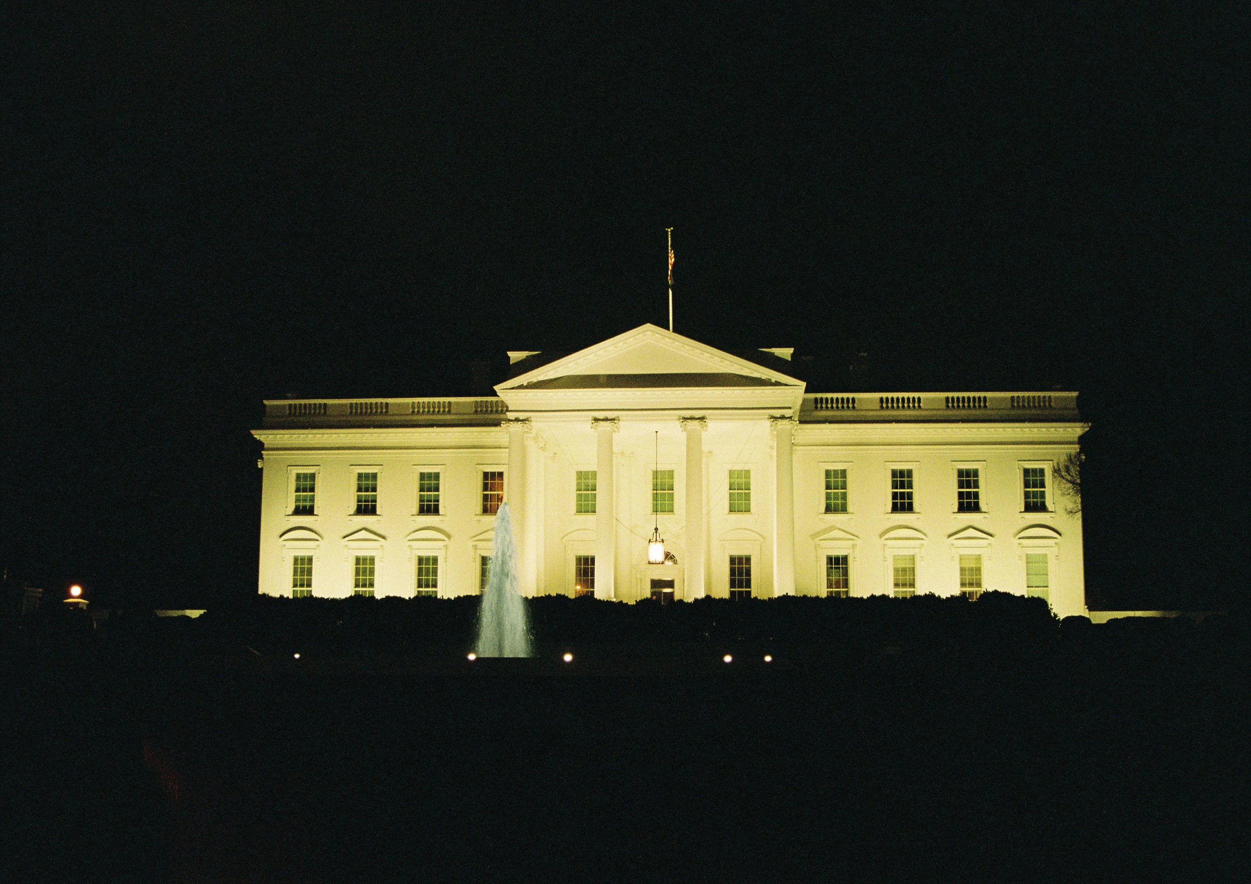 The White House, at Night; Washington DC; 2024