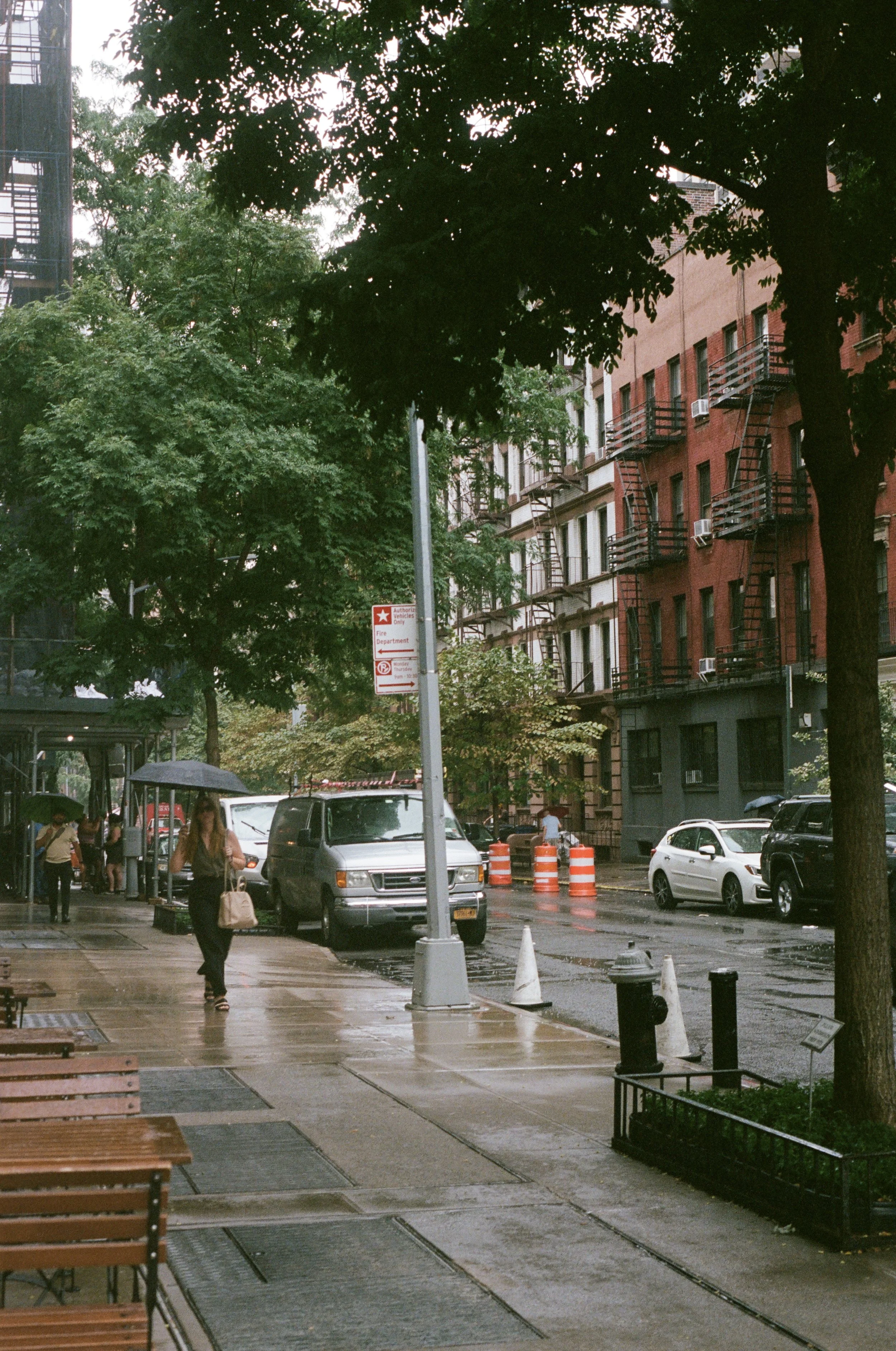 Summertime Rain; New York City; 35mm Film; 2024