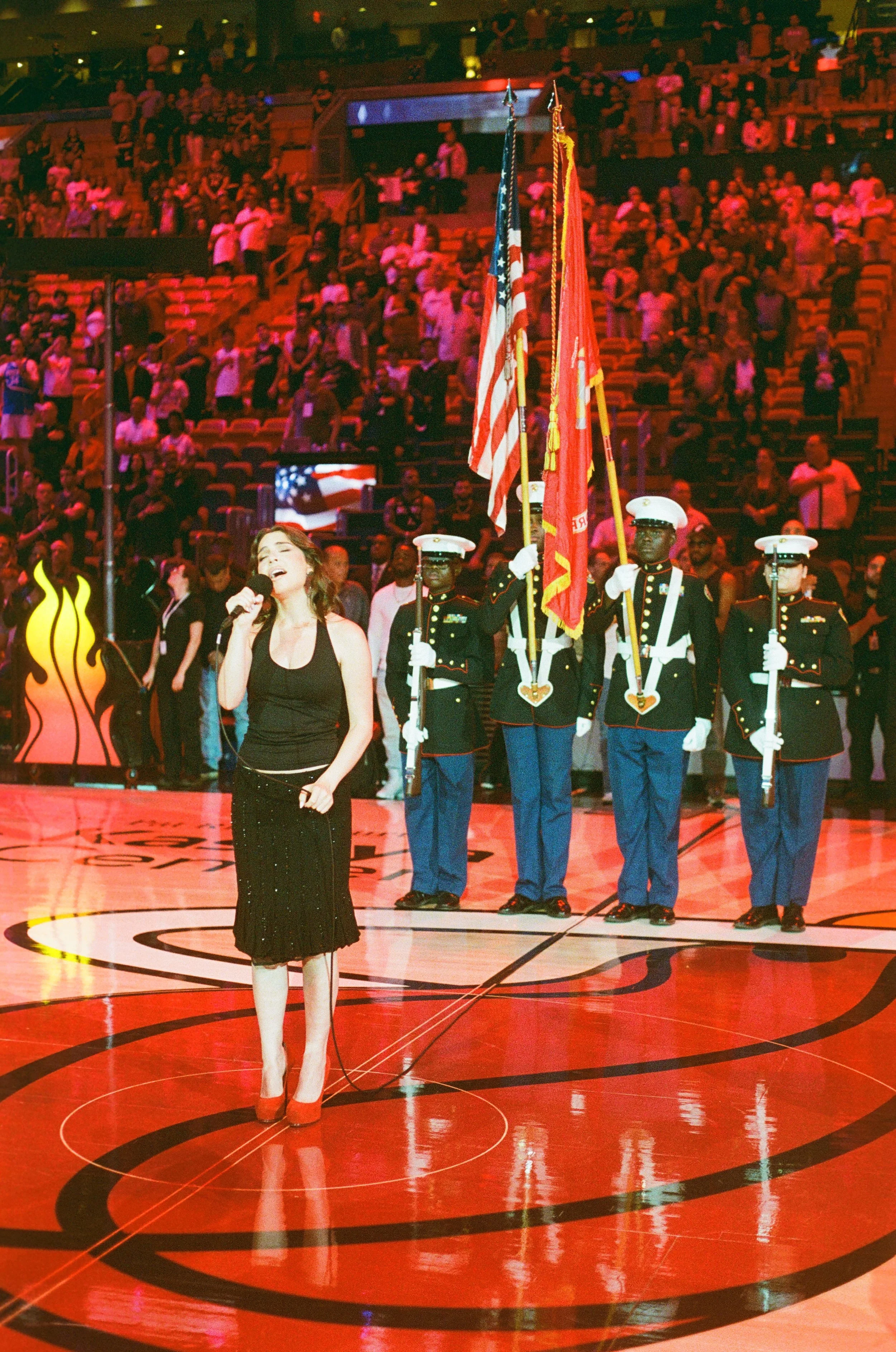 Jordan Leia, Miami Heat National Anthem Performance; 35mm Film; 2026