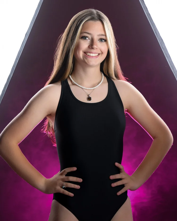 Swim athlete portrait from a studio session