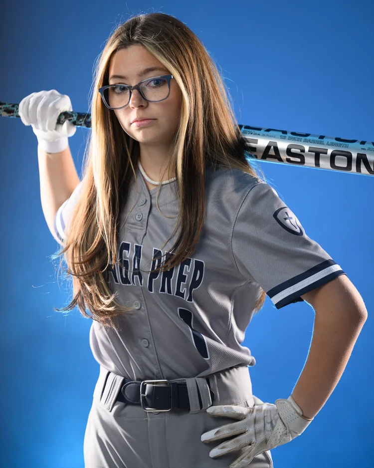 Studio athlete portrait with professional lighting
