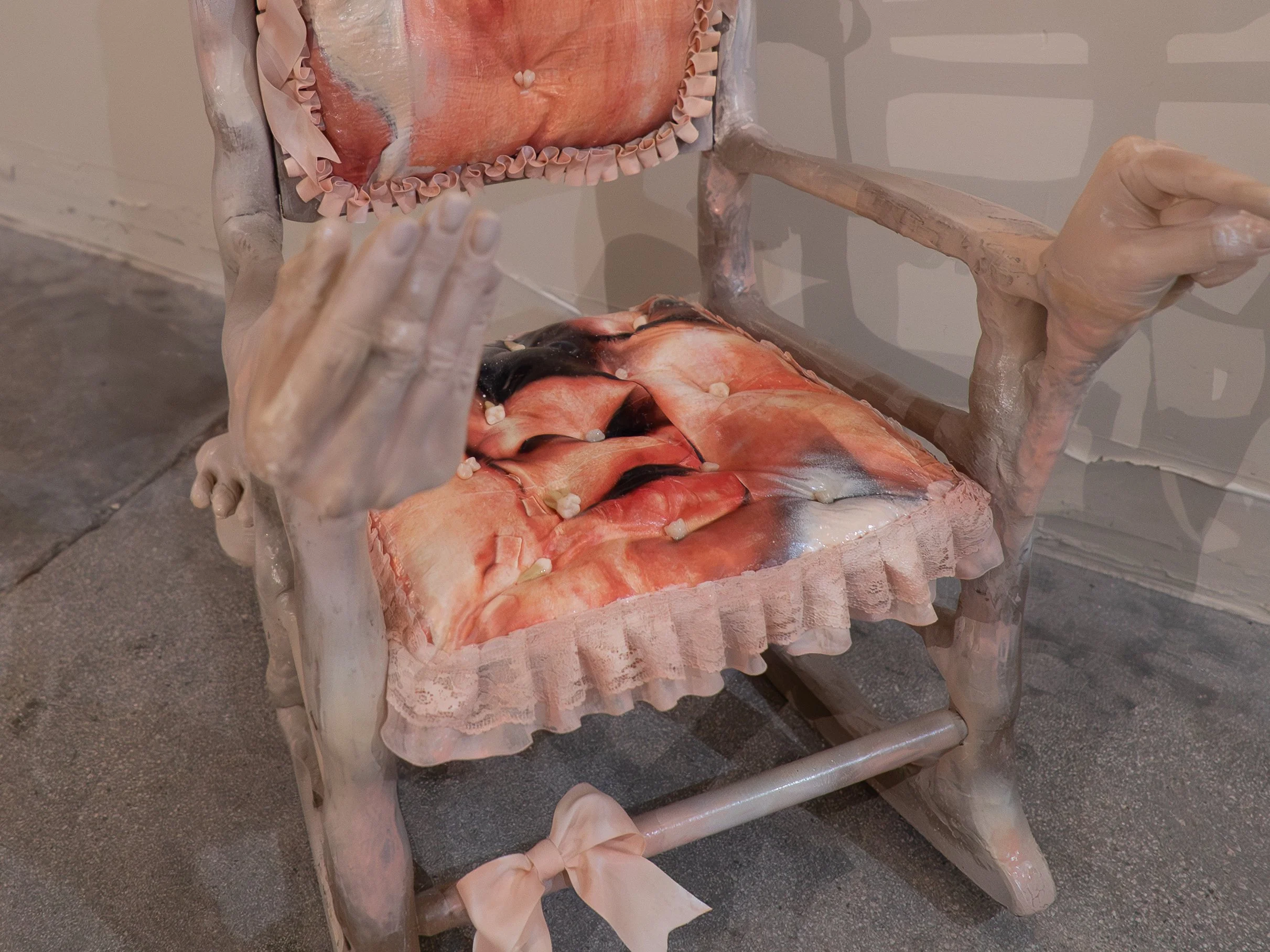 wood, plaster, fabric, paint & mix-medium