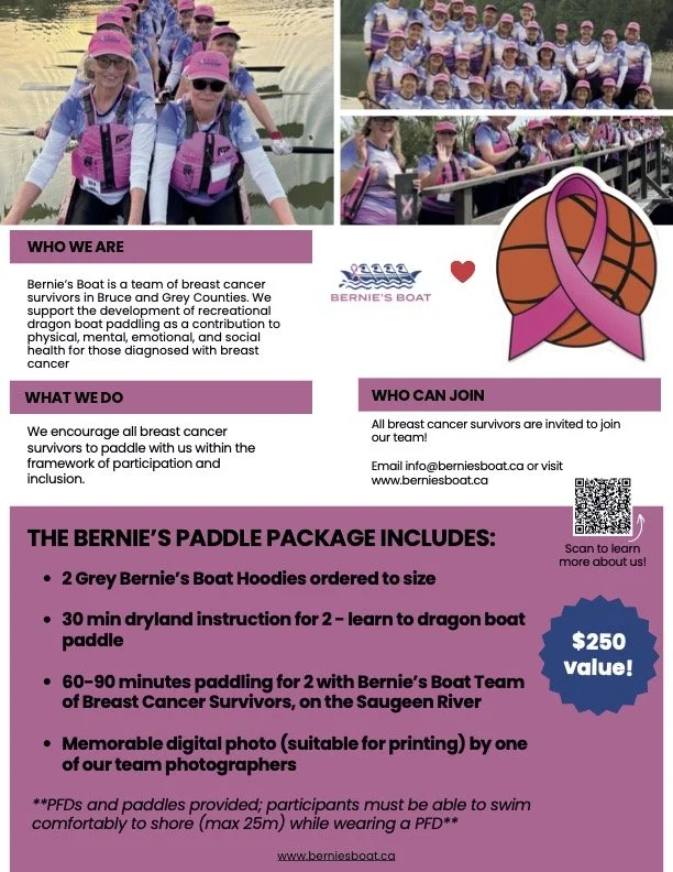 Bernie’s Boat : Supporting Hoops For Hope