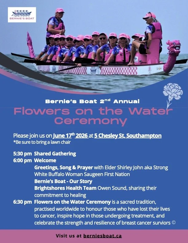 Annual Flowers on the Water Ceremony: June 17, 2026