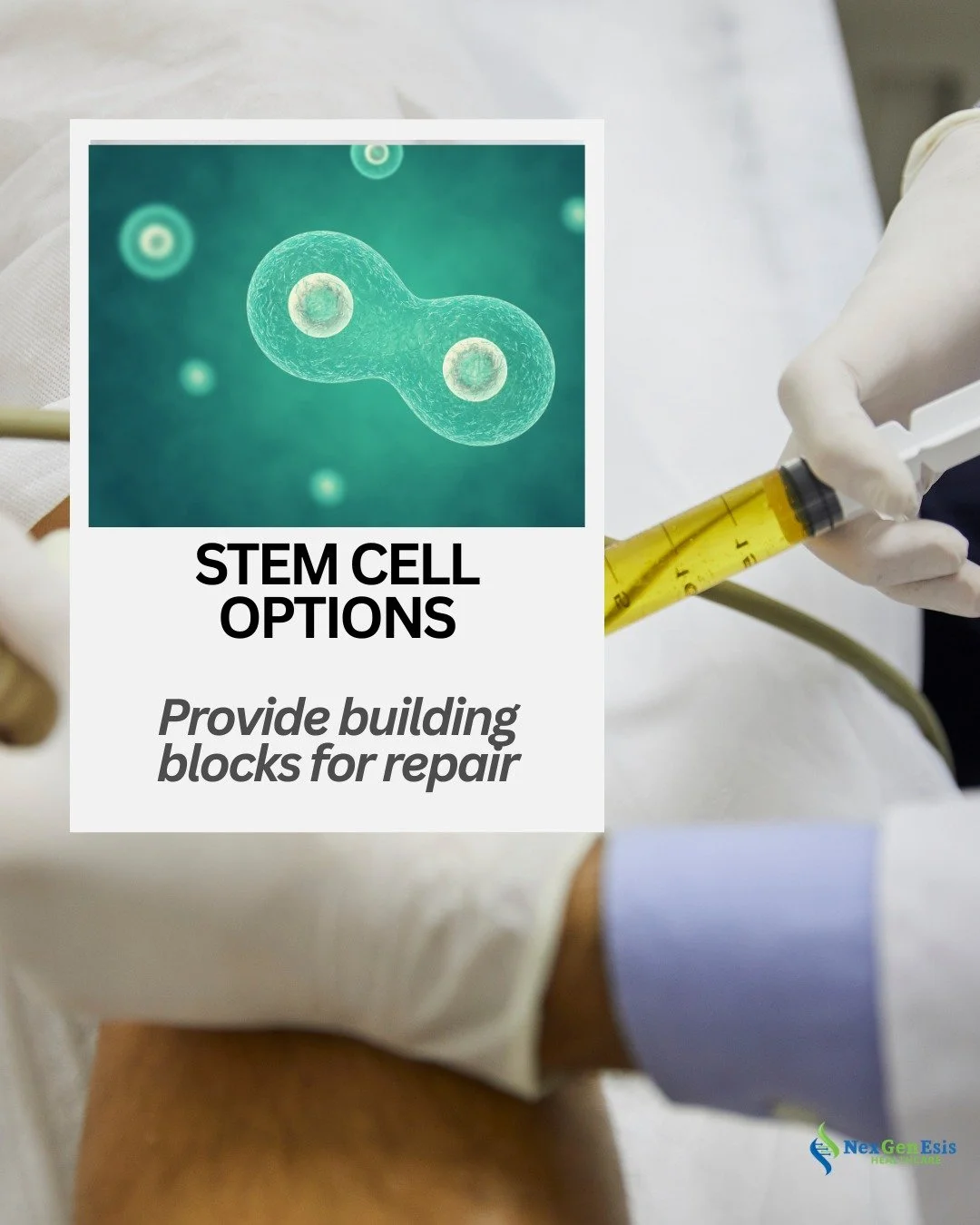 Most people don't know the difference between PRP and stem cells. 

Which treatment is best for you? 

Visit our profile and read the last post to see the full thread.