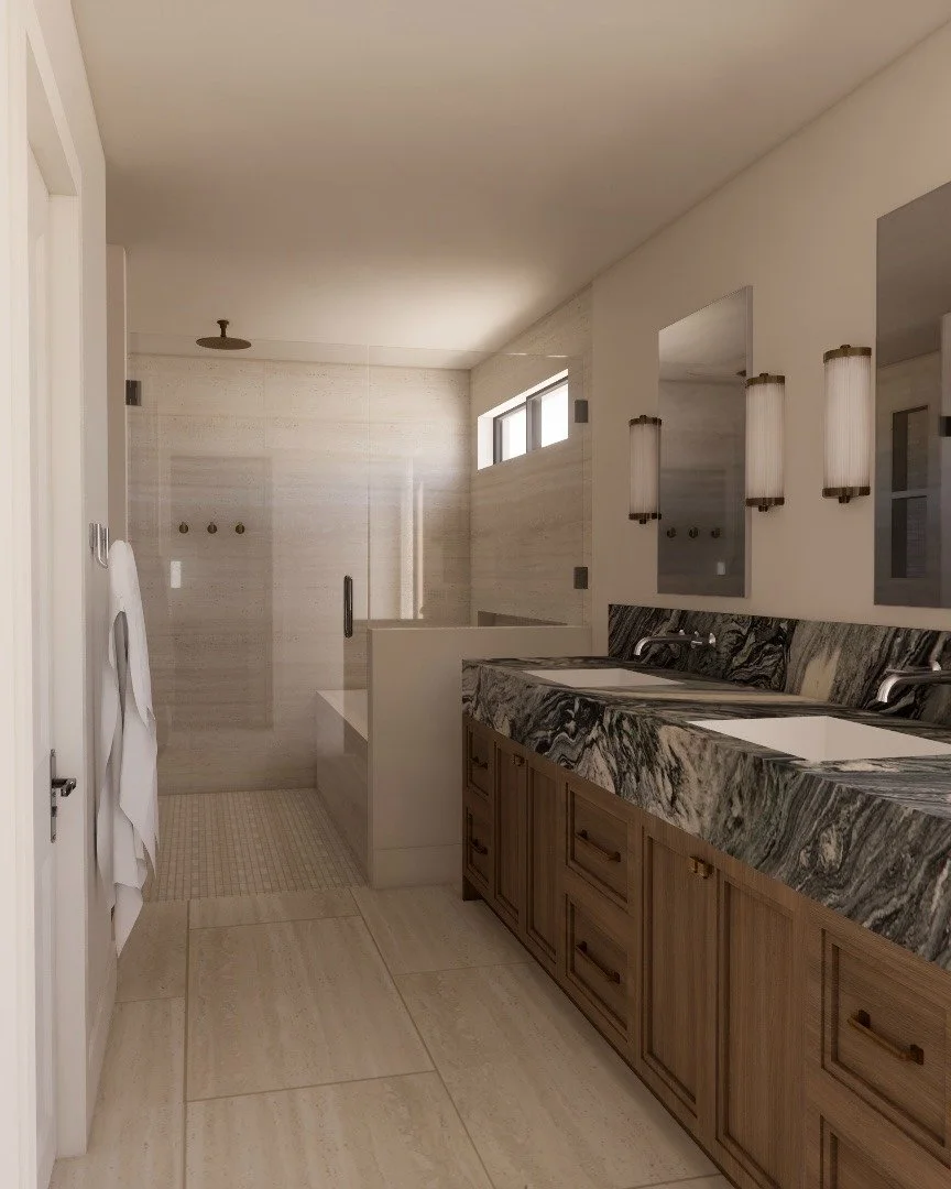 A glimpse of our #desertdune primary addition project // renderings and all the details coming together

The client wanted organic, sophisticated, and tranquil.... and then there&rsquo;s this quartzite slab. Absolute showstopper! 

can&rsquo;t wait t