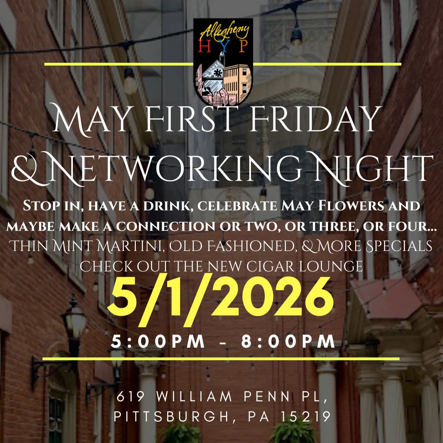 ALL ARE WELCOME!
LINK IN BIO

#pittsburghnetworking
#networkingevent
#downtownpittsburgh
#pittsburghthingstodo
#socialclub