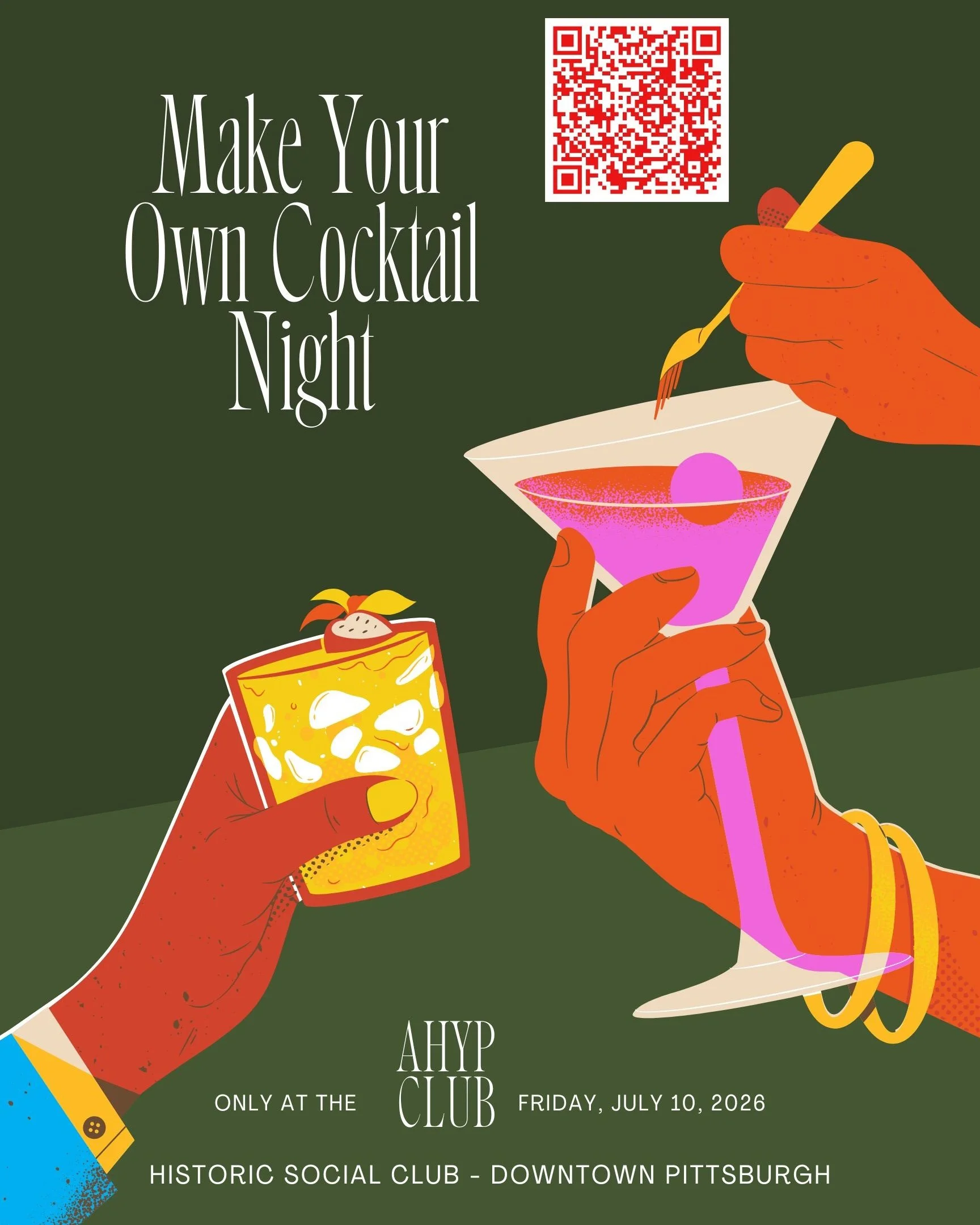 LINK IN BIO!

Make Your Own Cocktails returns on Friday, July 10th! 

Open to ALL!
#pittsburghthingstodo #downtownpittsburgh #datenight #cocktails #socialclub