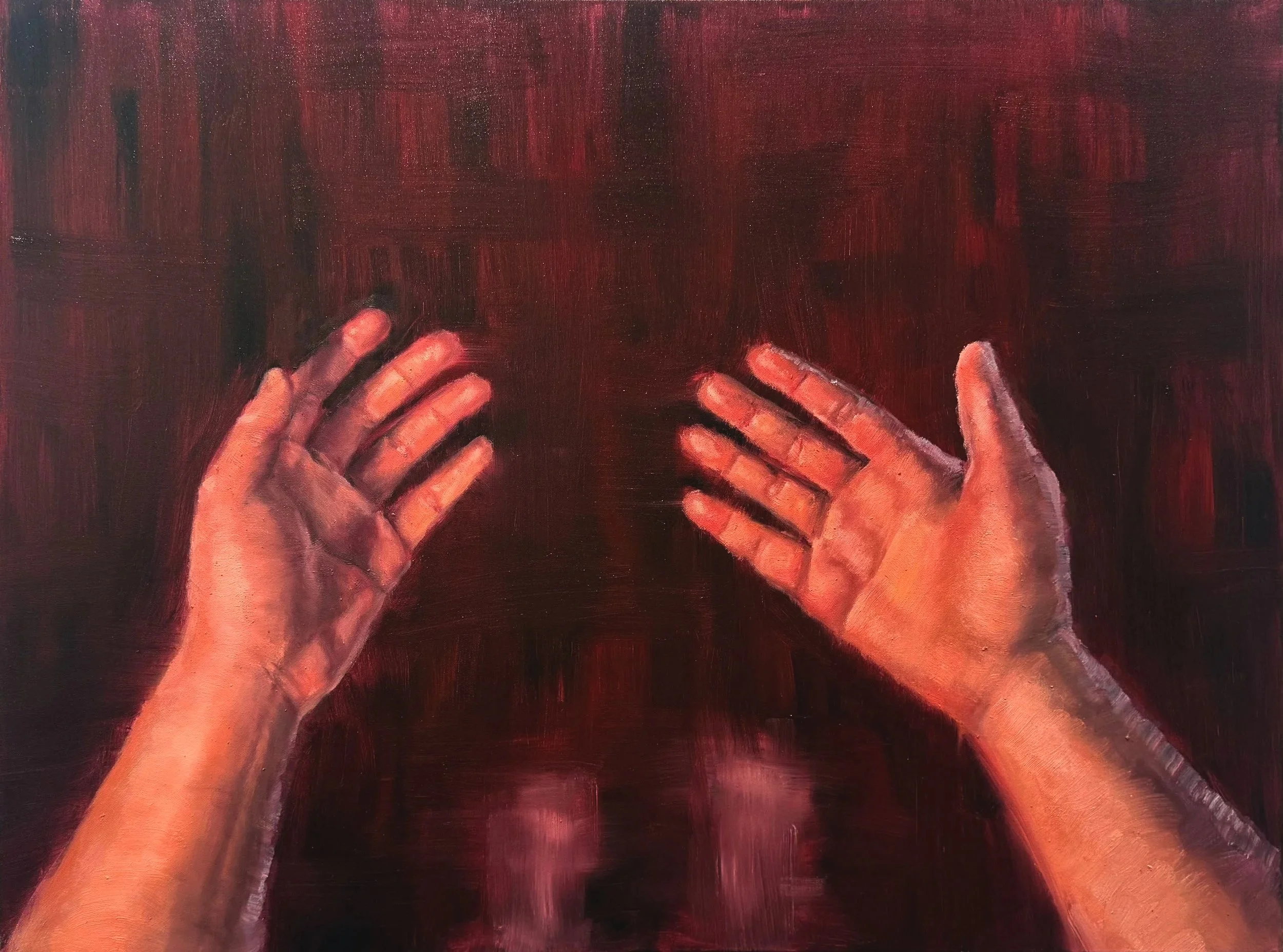 "I am Real" Oil on Canvas, 30 x 40, 2026