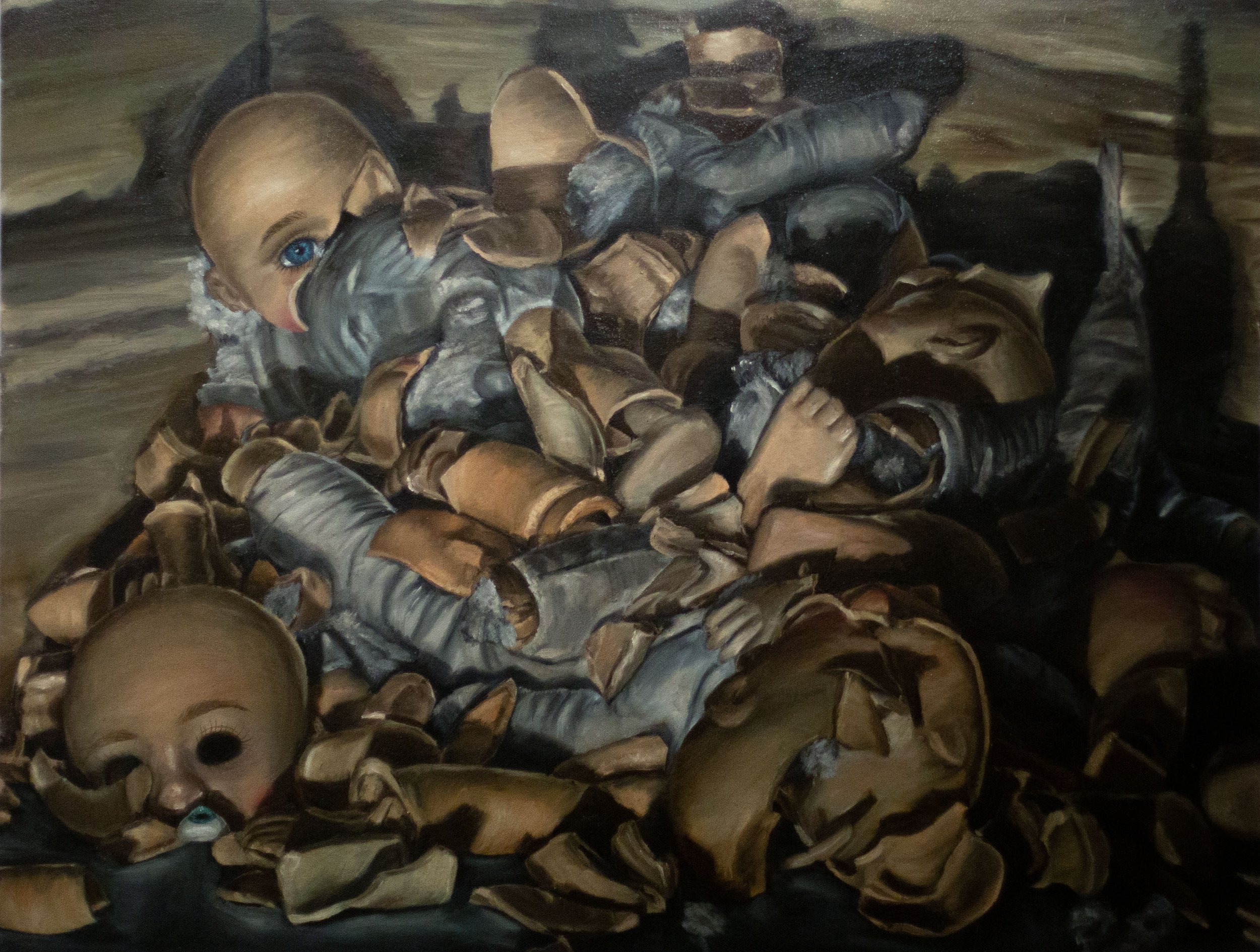"Everything I Have Done Has Been For Nothing. All I Am is a Shell"
Oil on Canvas,
38 x 50,
2023