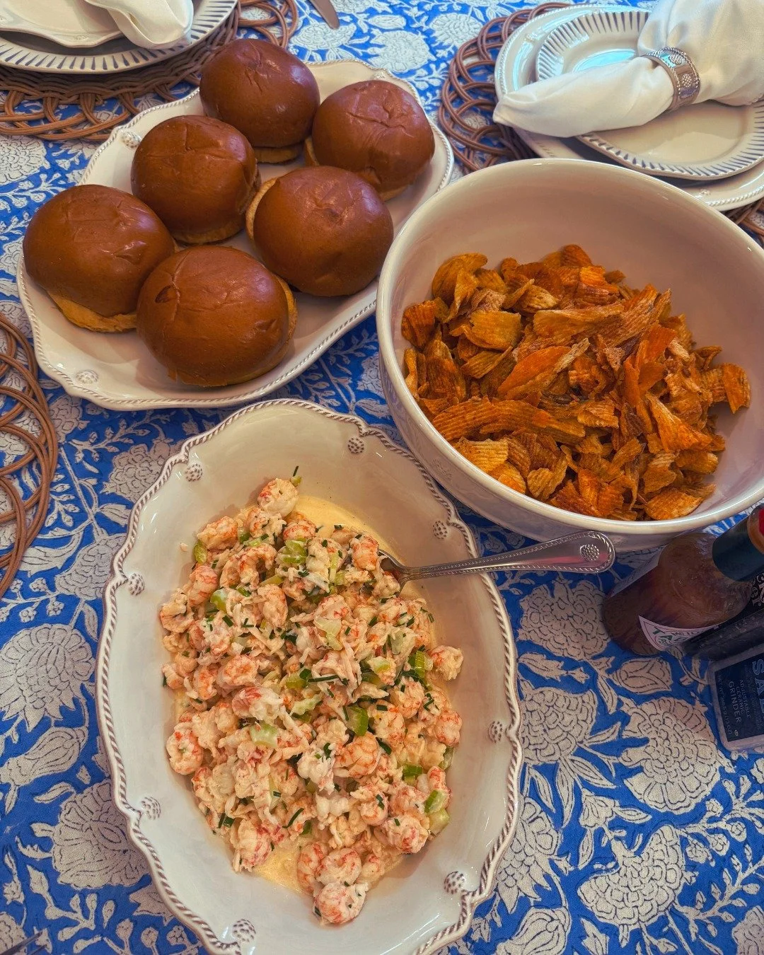 Lobster rolls on brioche burger buns &mdash; made by a home cook.