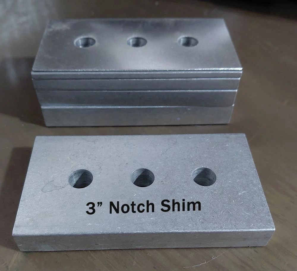 Offset and 3" Notching Shim Kit