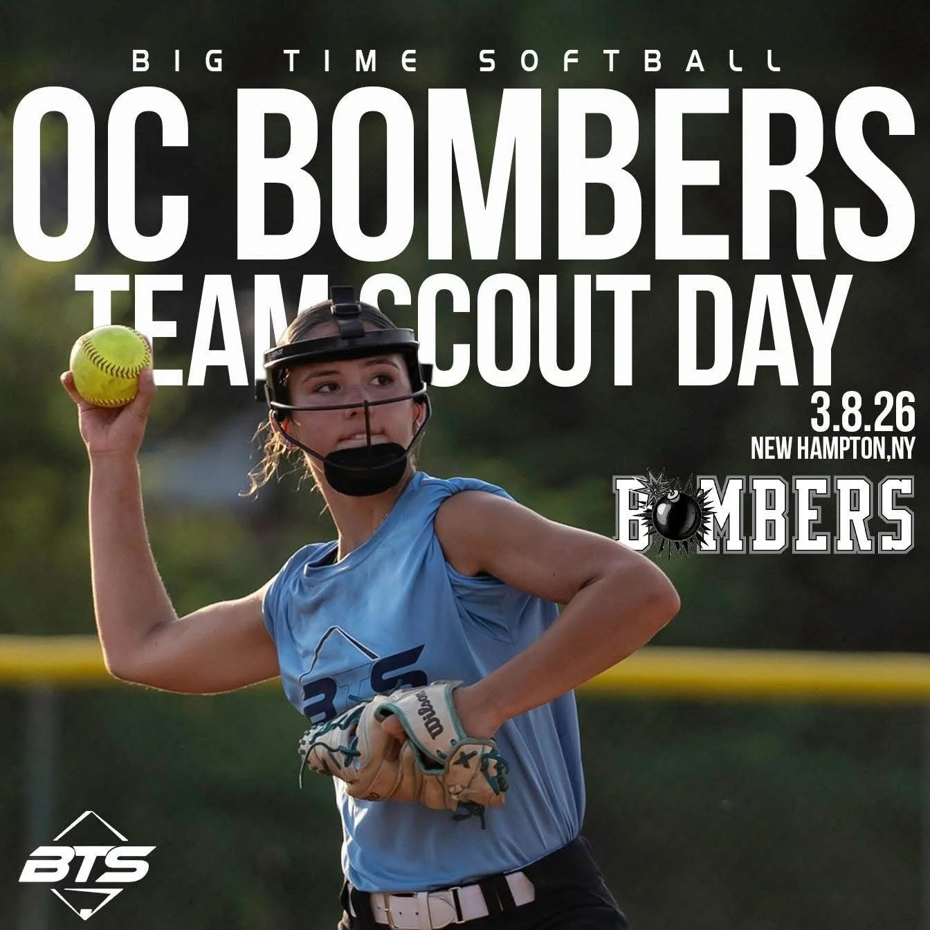 🚨Save the Date🚨

We are excited to host, for the first time in NY,  a @bigtimesoftball_  Organizational Scout Day. 

Registration will go live after the New Year‼️

🗓️ Sunday March 8th
⌚️11am
📍OC Bombers Facilty | New Hampton, NY
🥎 14U, 16U &amp