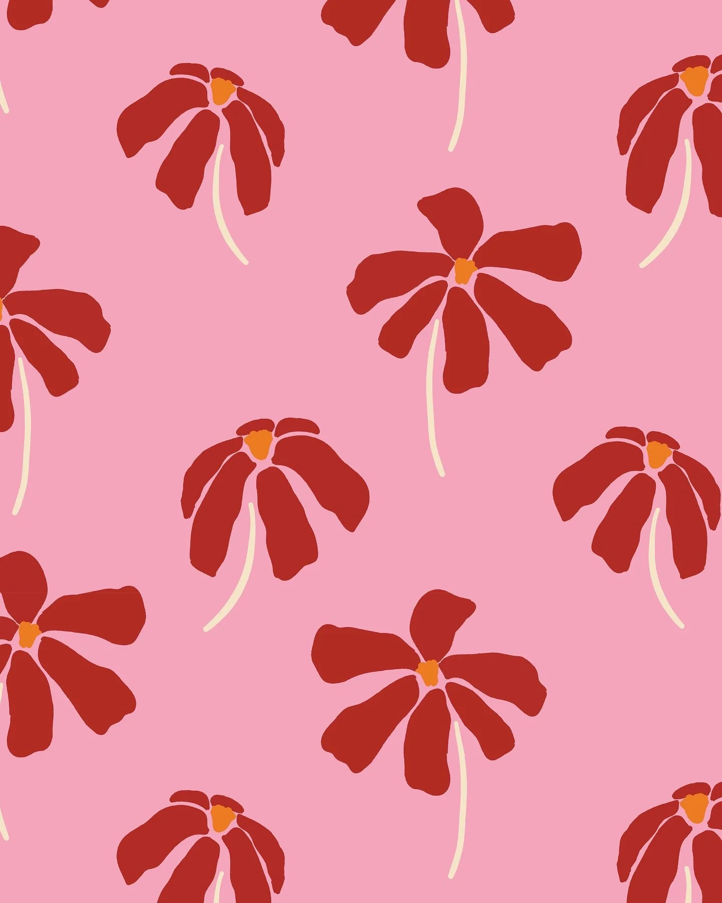 Pink and red will forever be my fave color combo 🌸

#patterndesign #patterndesigner #surfacepatterndesign #floralart #artlicensing