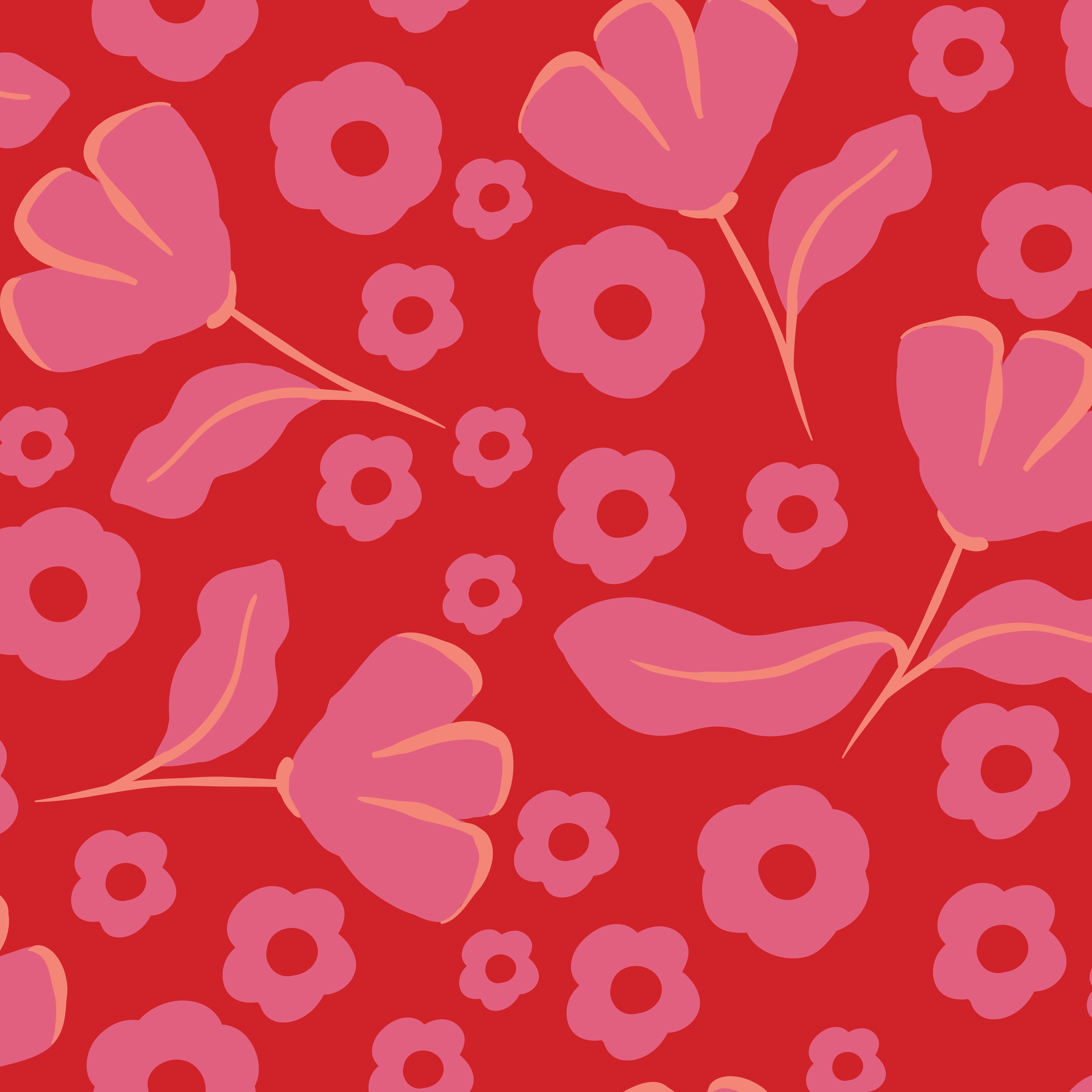 02. Cat in a Flower Field - Pattern