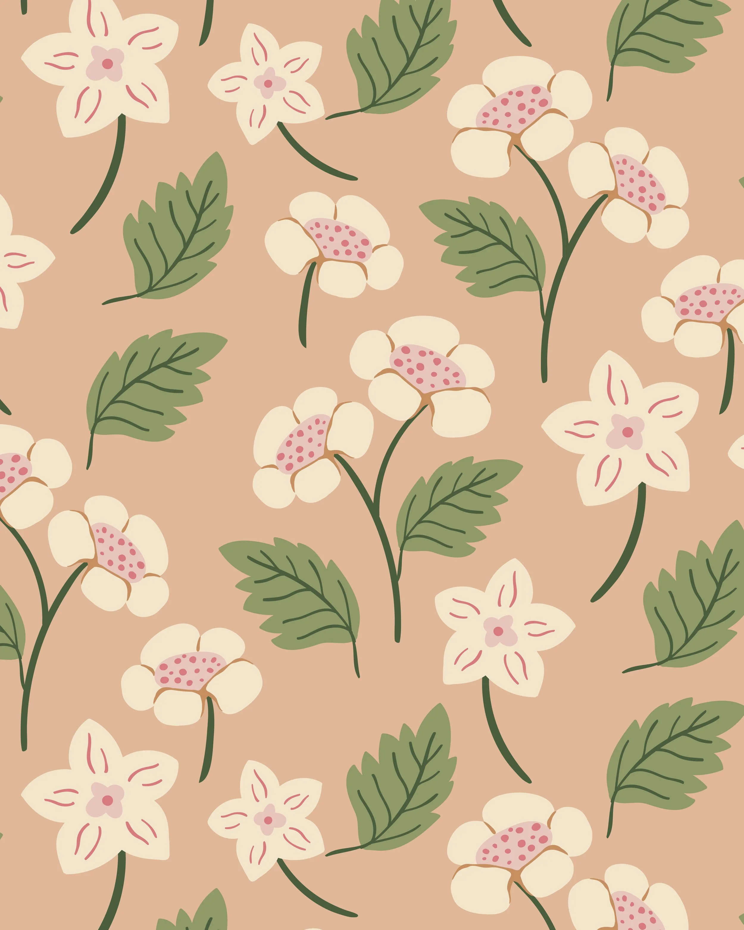 02. Soft Flowers - Salmon