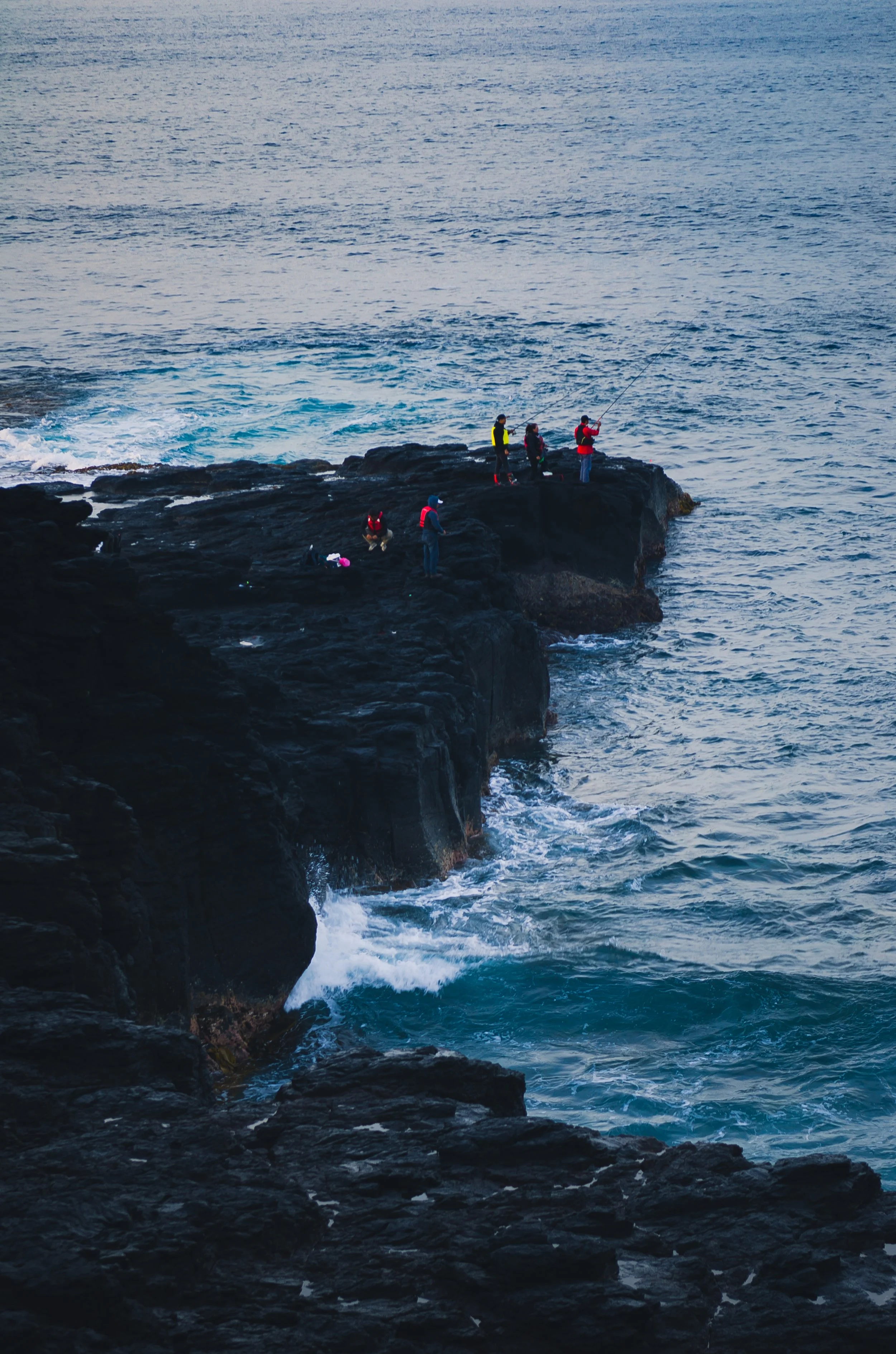 Fishing spot at Flinders Blowhole