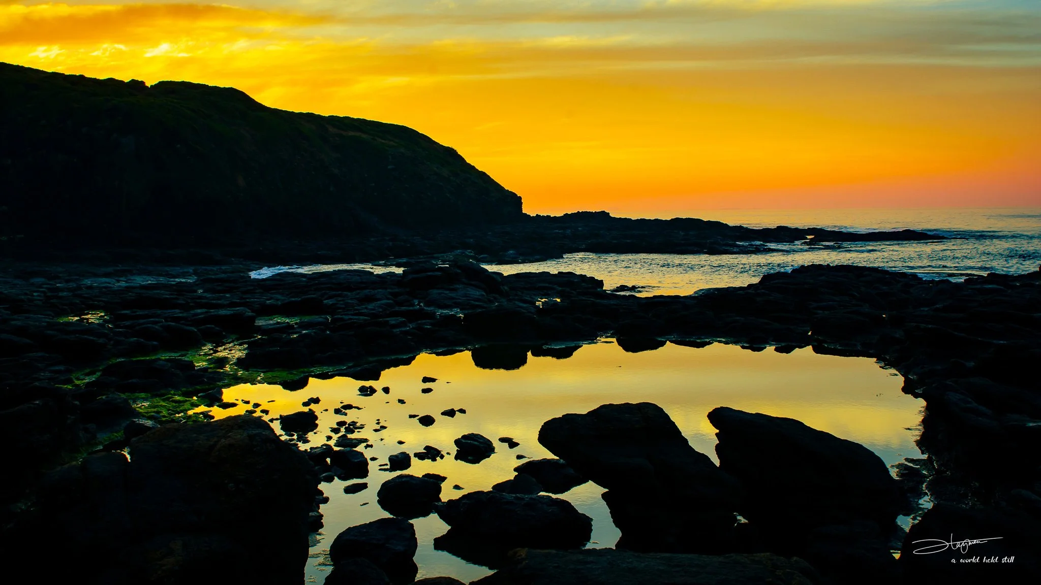 Flinders Blowhole Rockpool at Sunrise | Mornington Peninsula Photography
