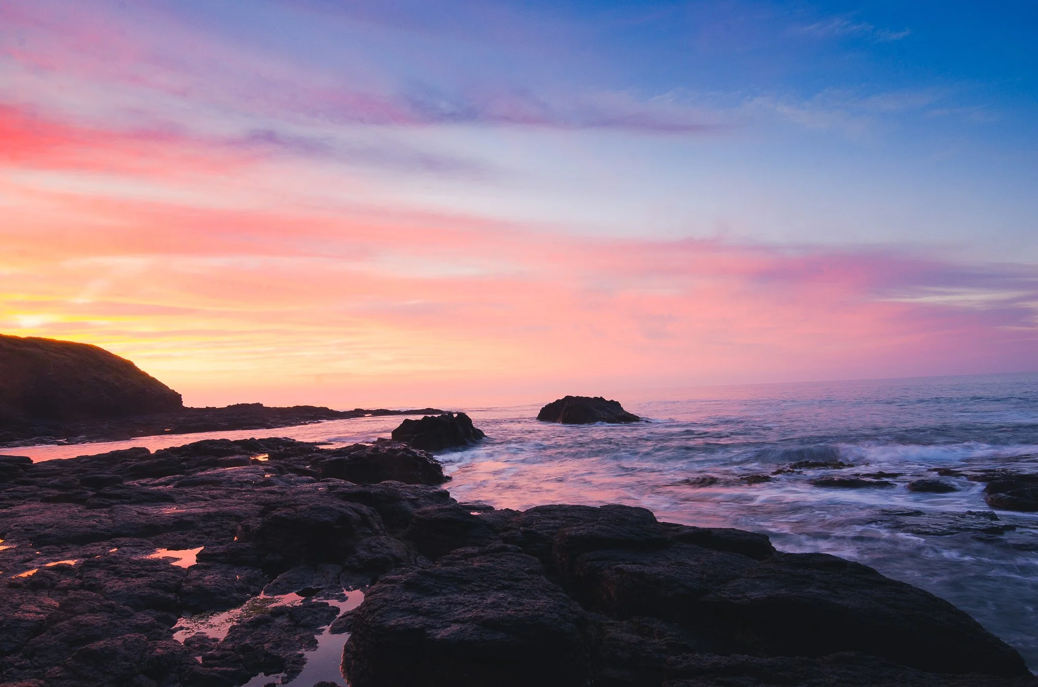 Sunrise at Flinders Blowhole