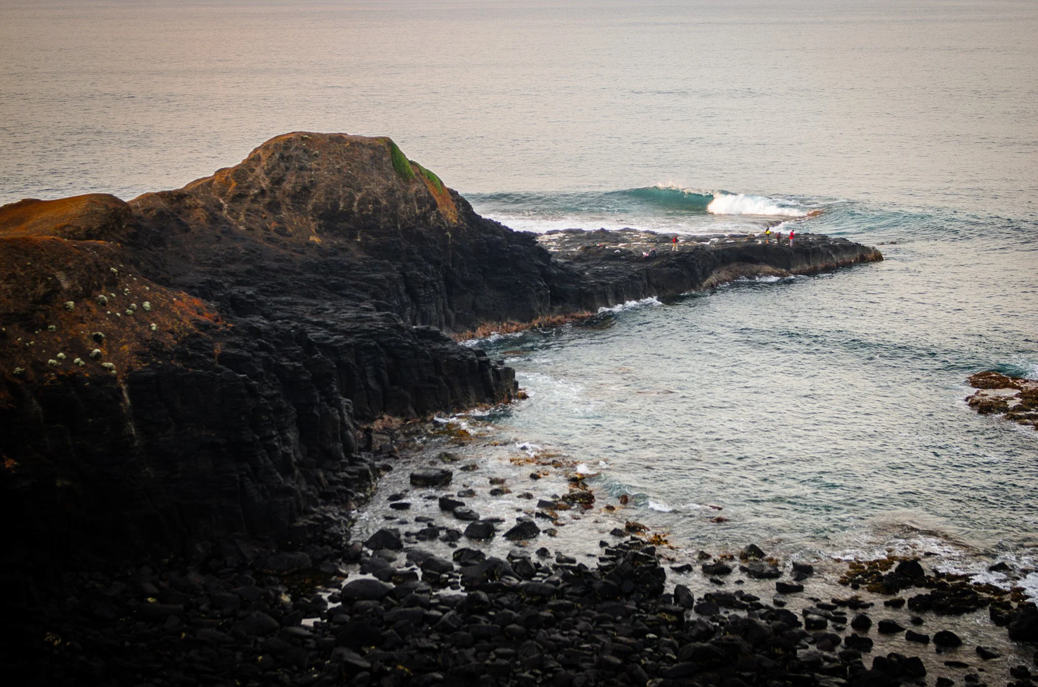 Fishing at Flinders Blowhole