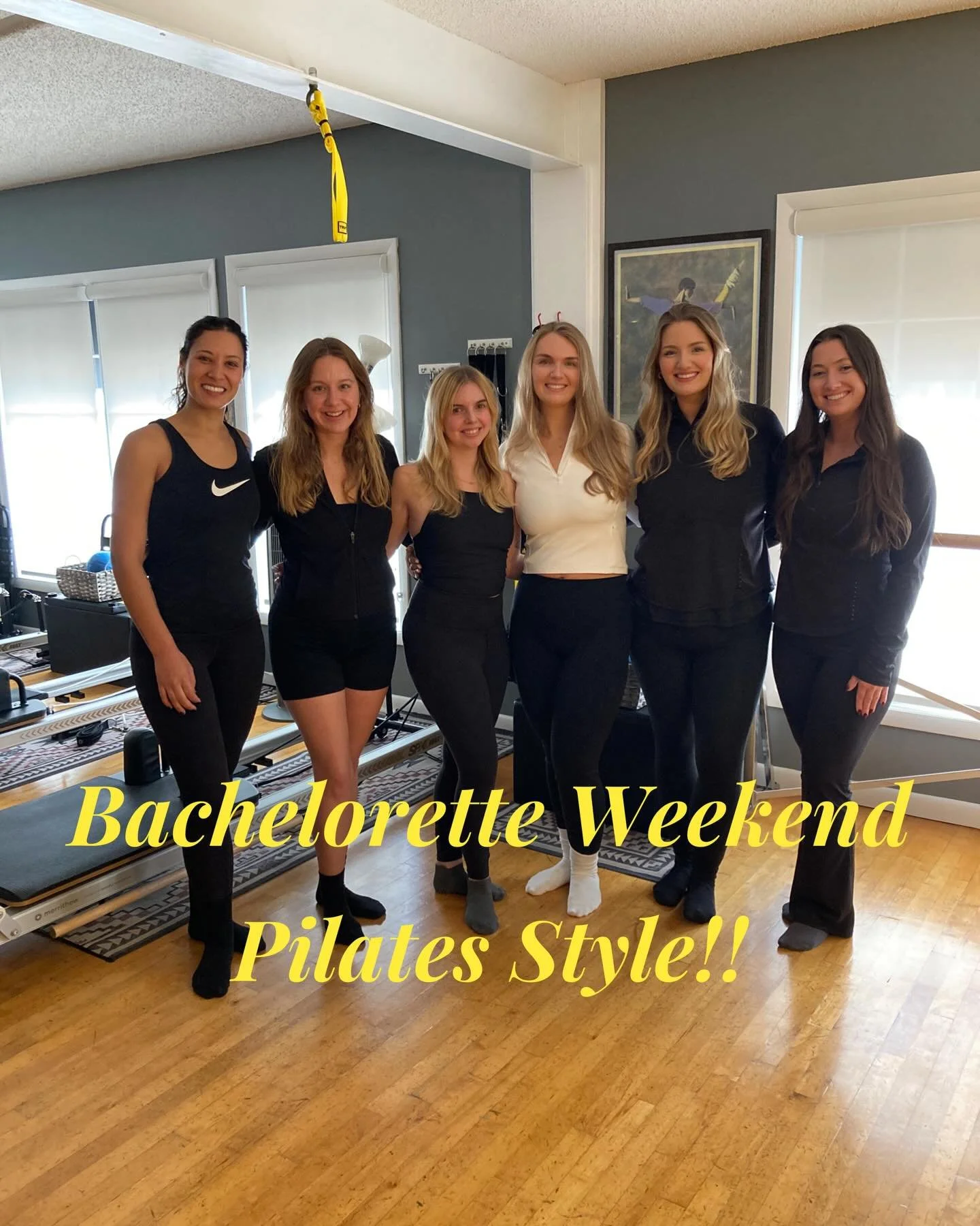 Did you know you can schedule your own private pilates party at Pilates-4-Virginia Beach?

These ladies started their bachelorette weekend with a private reformer class before their afternoon spa day!

For more information, text or call (818) 219-371