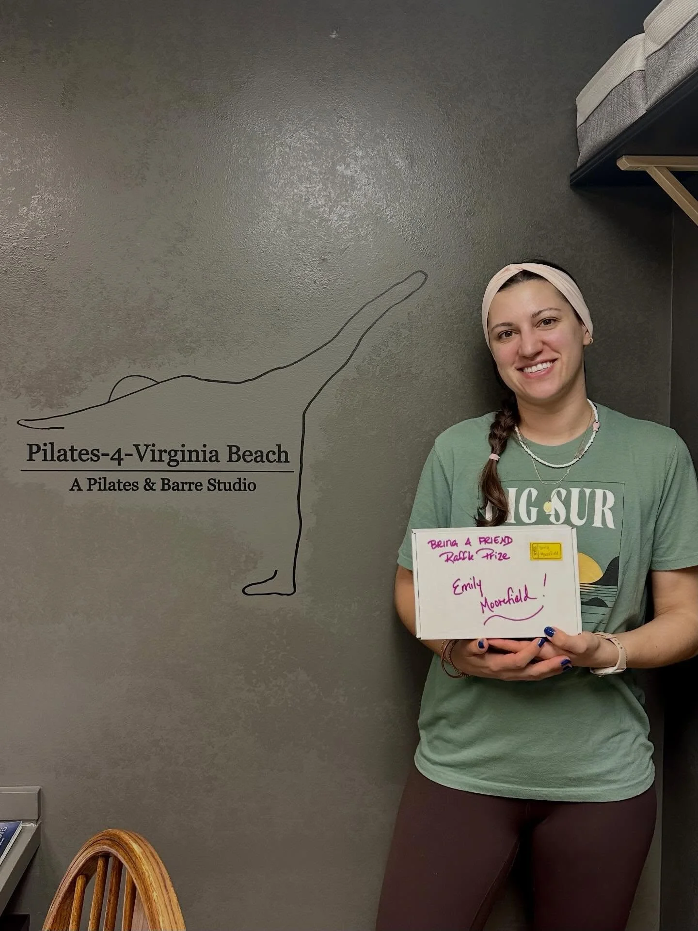Congratulations to Emily on winning our February raffle!
A HUGE THANK YOU to all of our clients who brought friends and family members to the studio during our &ldquo;Bring a Friend for Free&rdquo; event!!

#pilates #pilates4virginiabeach #pilatesstu