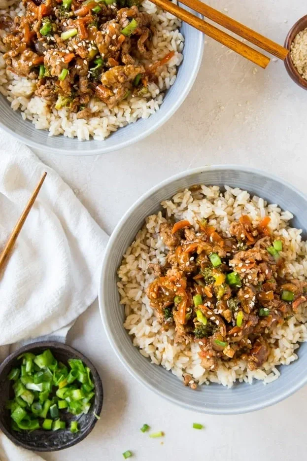 Weekly Meal - Turkey Teriyaki Meal with Cucumber and Bell Pepper Salad