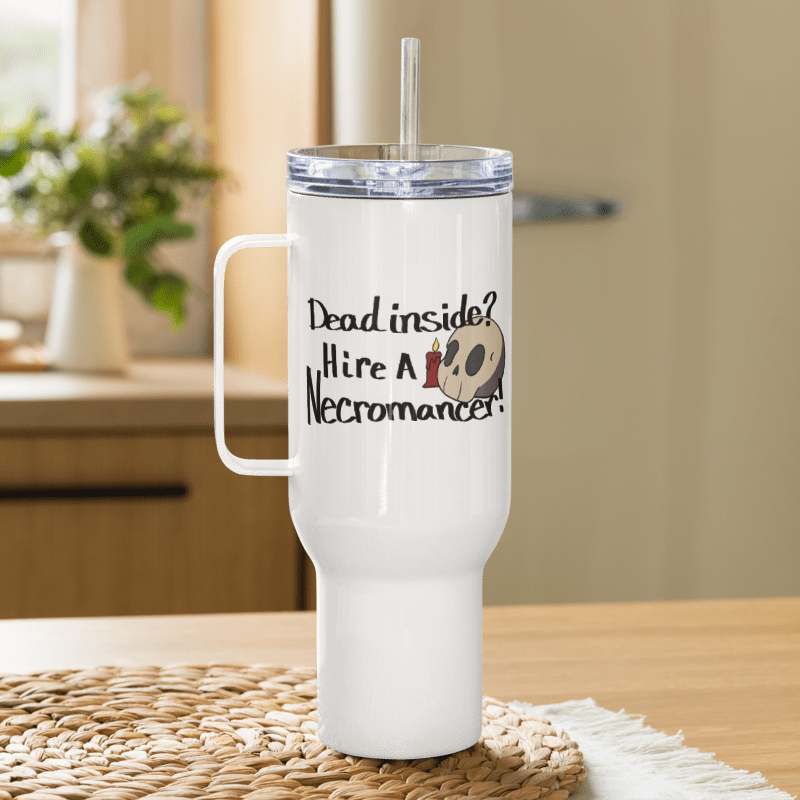Dead Inside? | Travel mug with handle 40oz