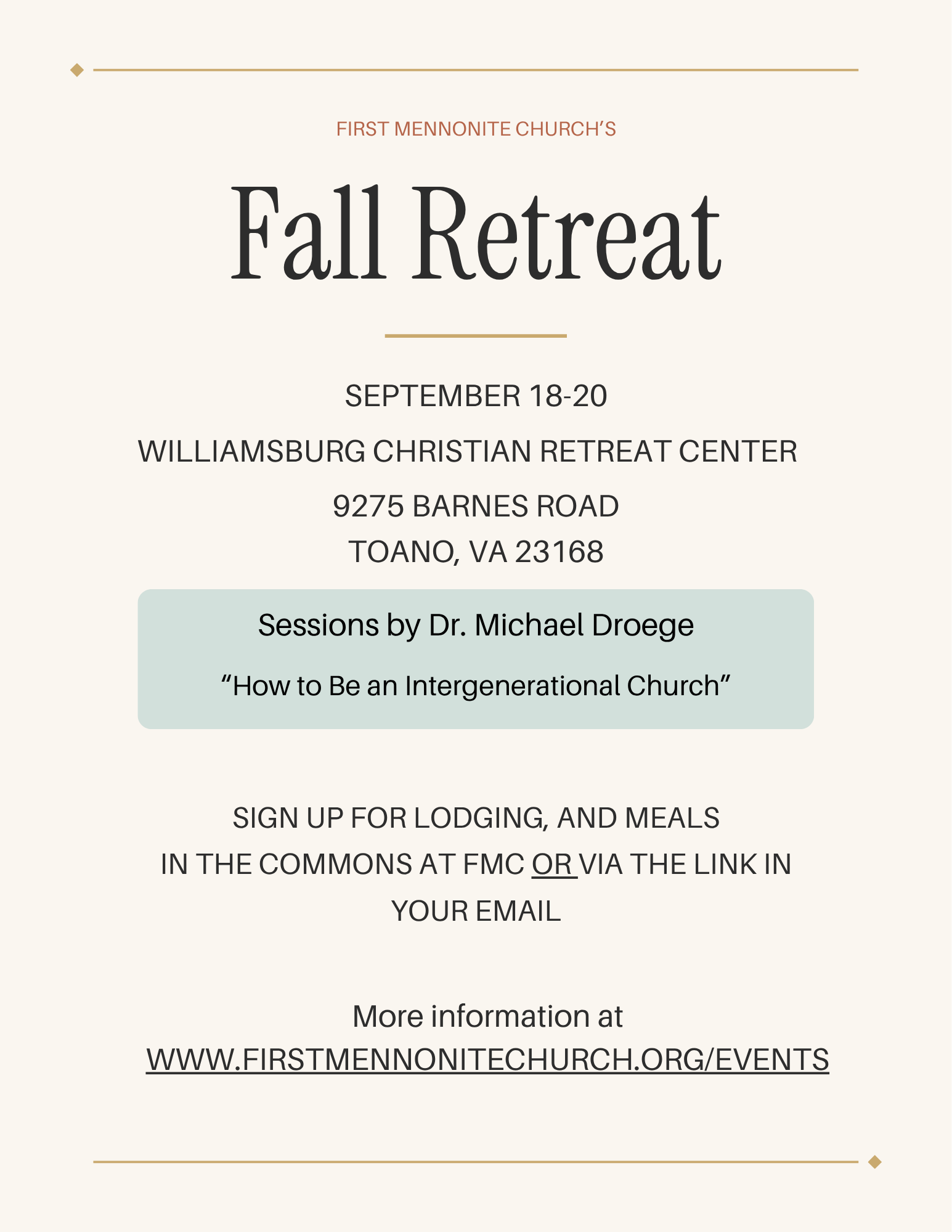 Fall Retreat