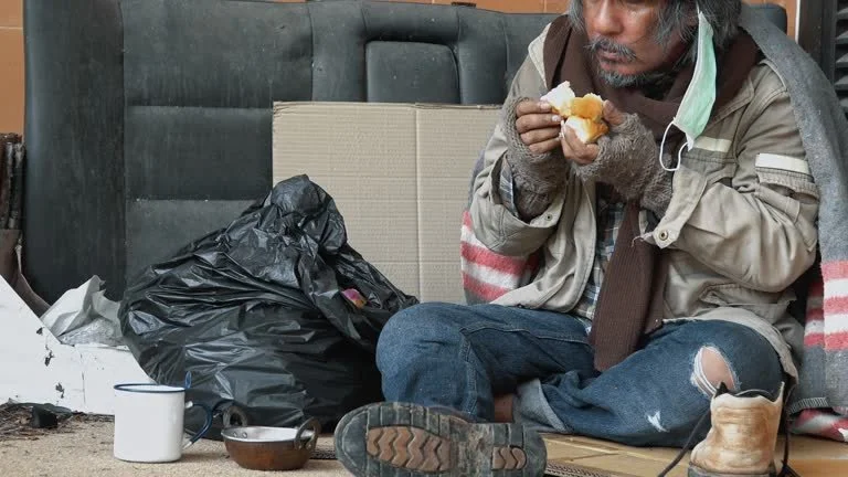 homeless man