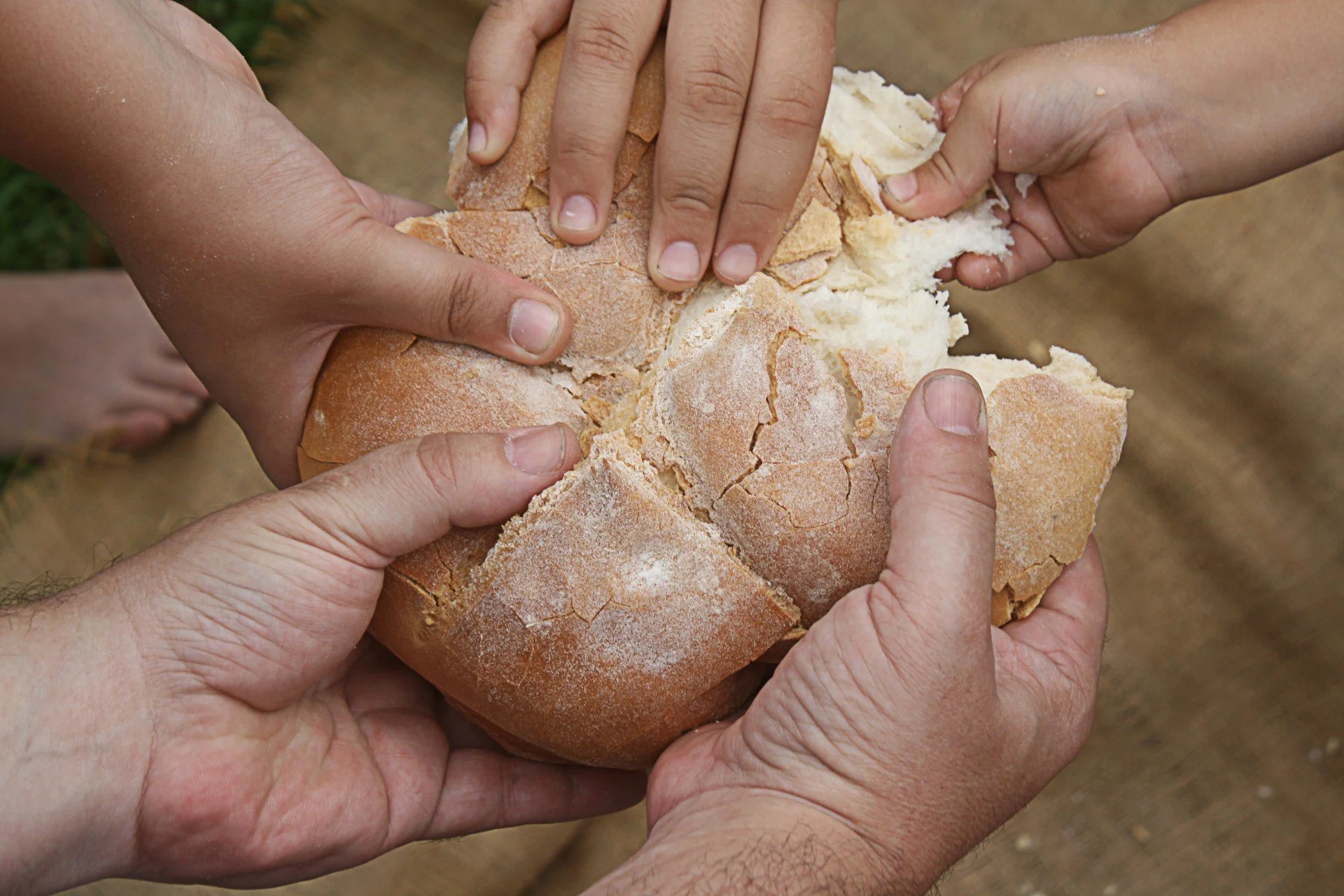 sharing bread