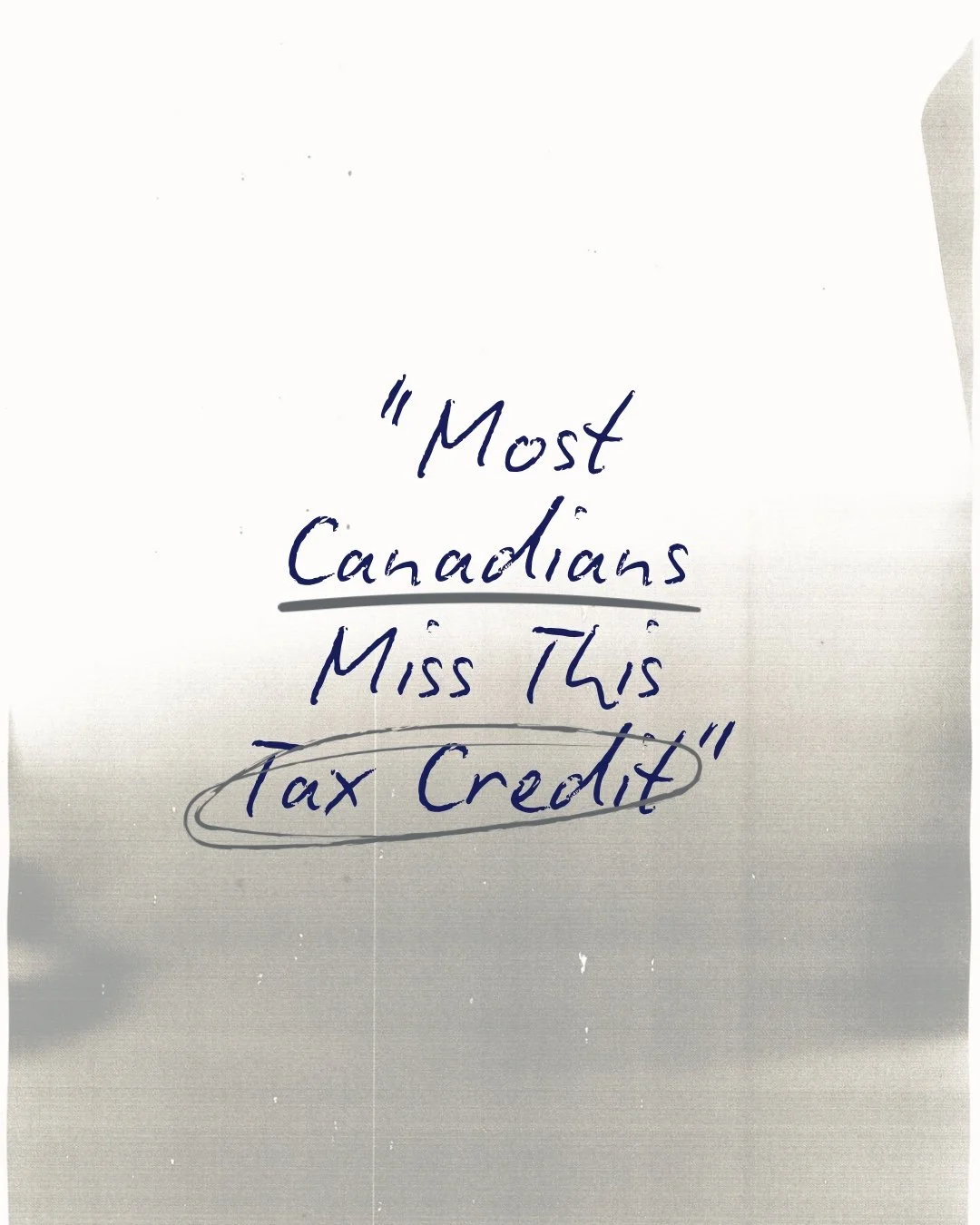 Most Canadians miss out on tax credits simply because they don&rsquo;t file a return.

Even if you earned very little income, filing your tax return helps you:
&bull; Build future tax credits
&bull; Qualify for GST/HST payments
&bull; Carry forward u