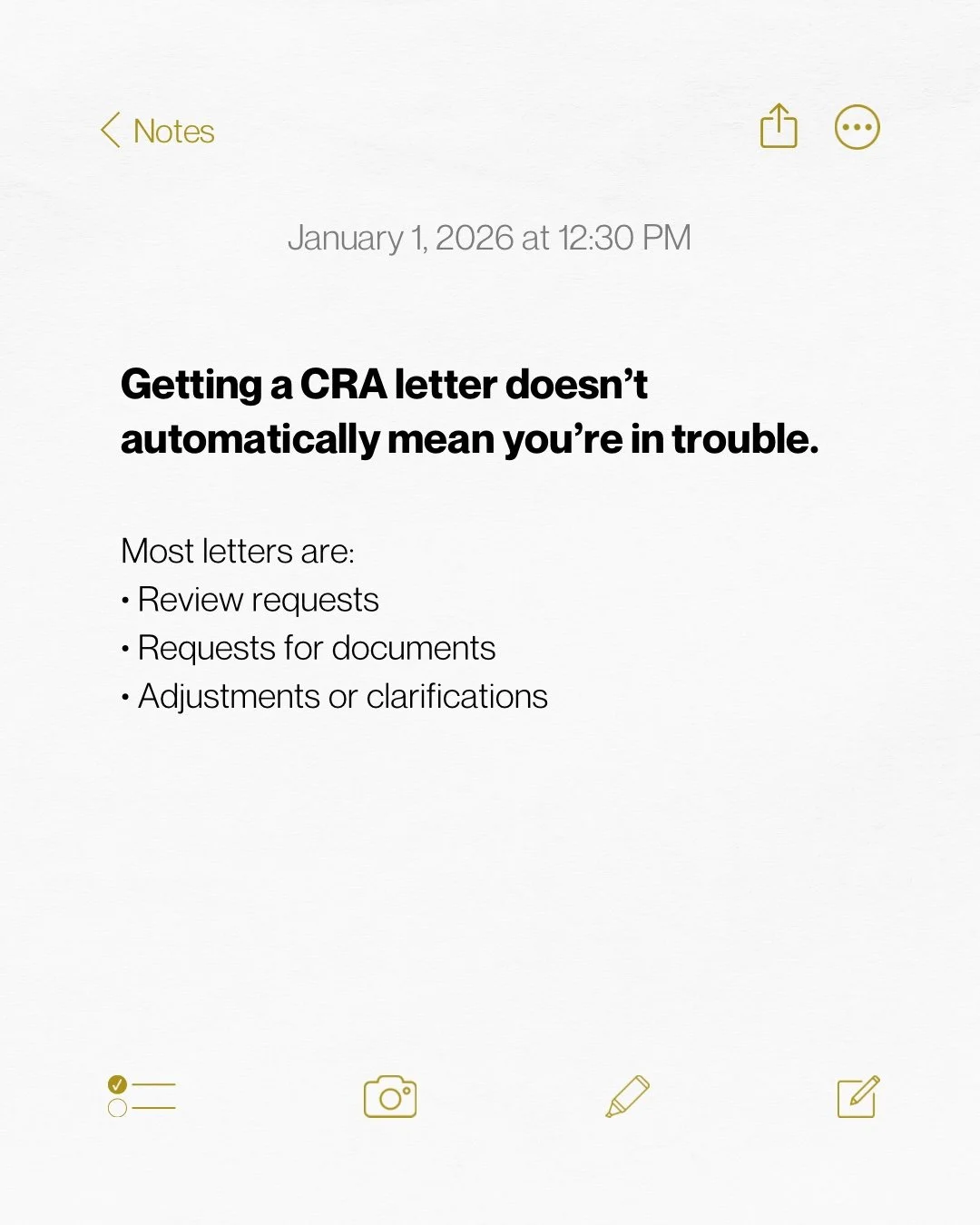 The real problem starts when people ignore them.

Missing a response deadline can lead to:
&ndash; Denied deductions
&ndash; Reassessments
&ndash; Penalties and interest

Always open CRA mail and respond on time, even if you&rsquo;re unsure.

VanRock