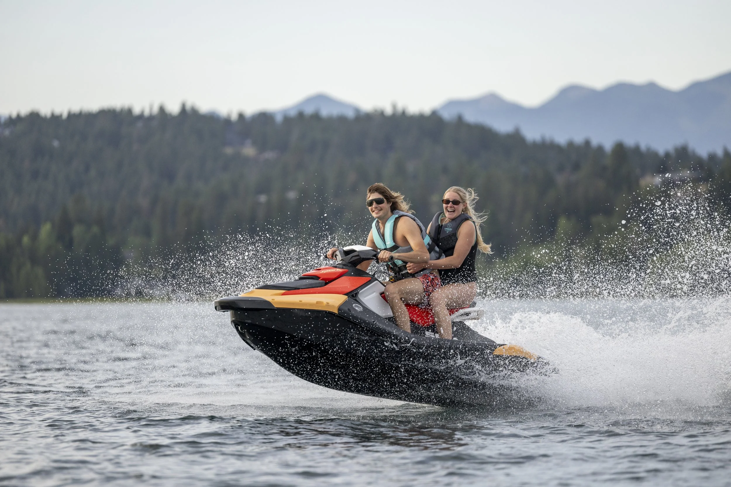Jet ski rental on Flathead Lake Montana by Blue Cat Boat Rentals