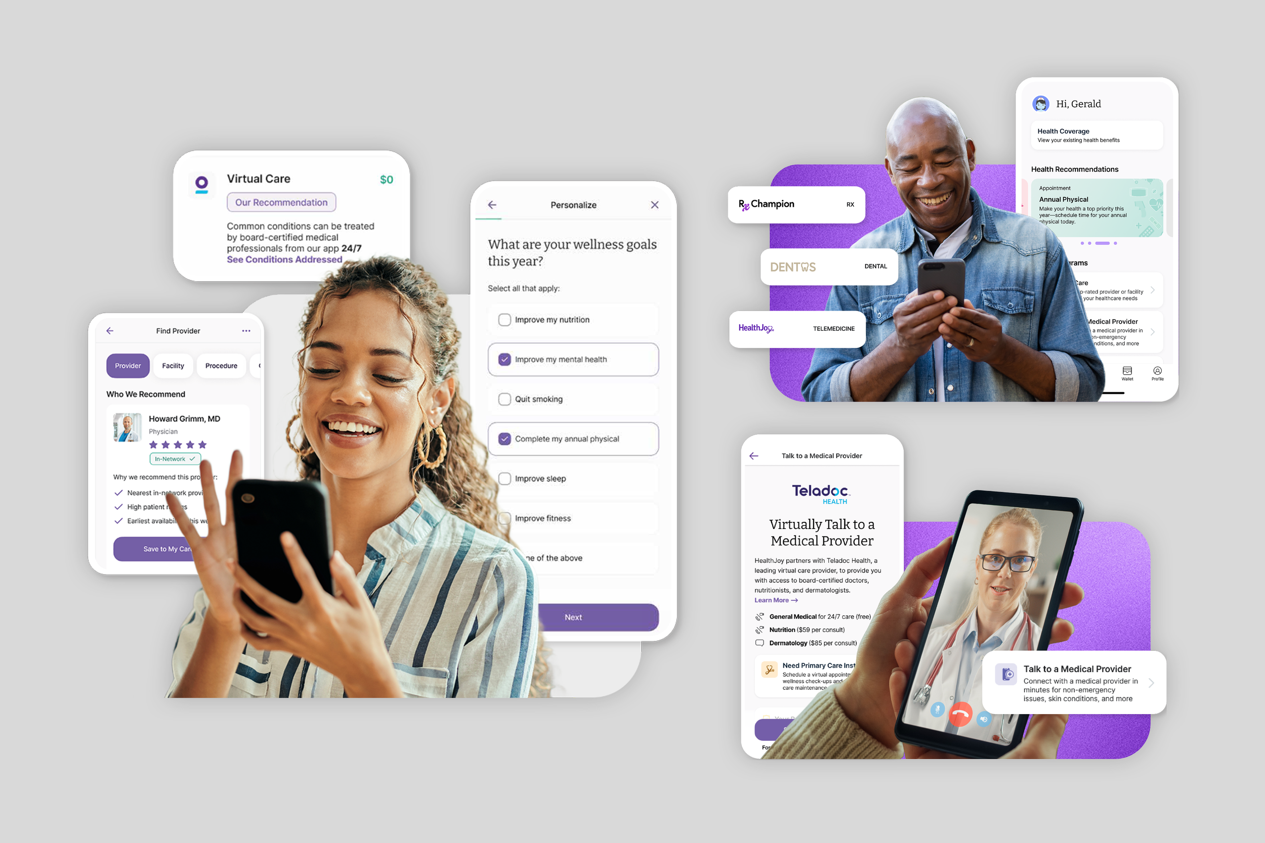 Homepage hero images.