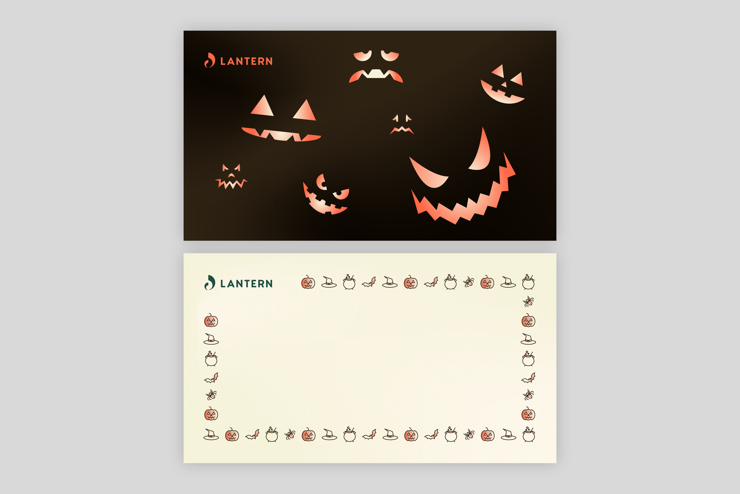 Both contrasting zoom background options.