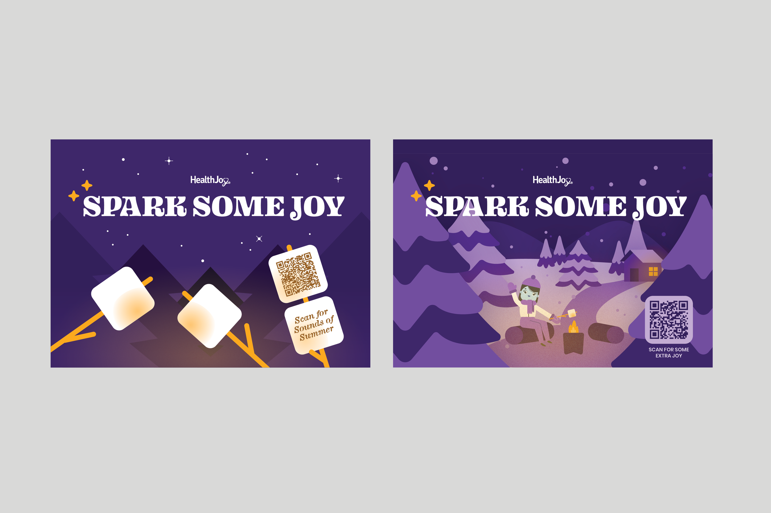 Summer Gift Postcard (left) and Winter Gift Postcard (right)