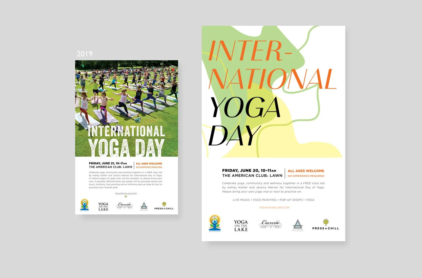 Kohler International Yoga Day 2020 poster redesign.