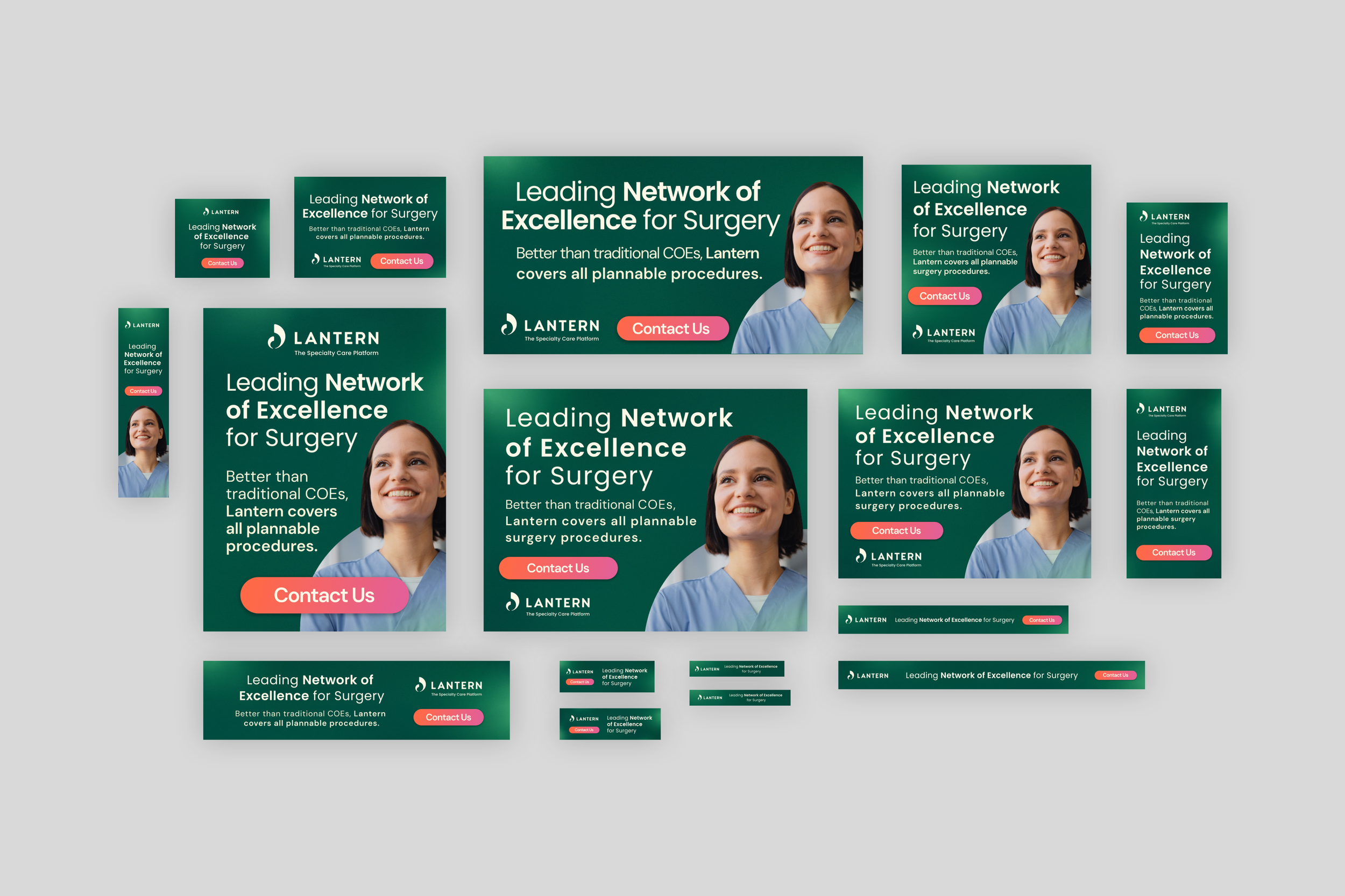 Additional examples of an expanded digital ad campaign.