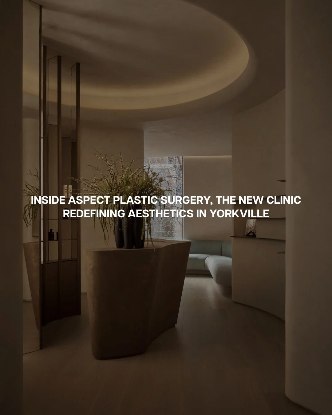 meet @aspectplasticsurgery ✨

located in the heart of yorkville, @aspectplasticsurgery reflects a modern approach to aesthetic medicine and plastic surgery&mdash;where exception expertise meets thoughtful design, privacy and patient experience that f
